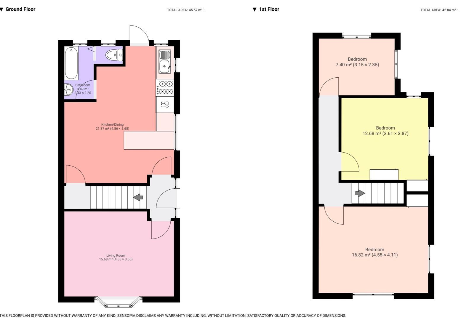 Floorplan of 3 bedroom Semi Detached House for sale, Elmhurst Road, Slough, Berkshire, SL3