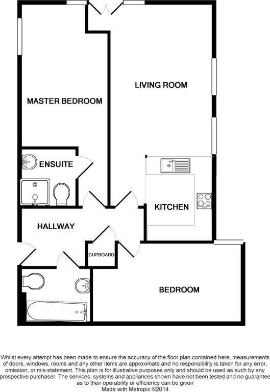 Floorplan of 2 bedroom Flat for sale, Chadwick Road, Slough, Berkshire, SL3