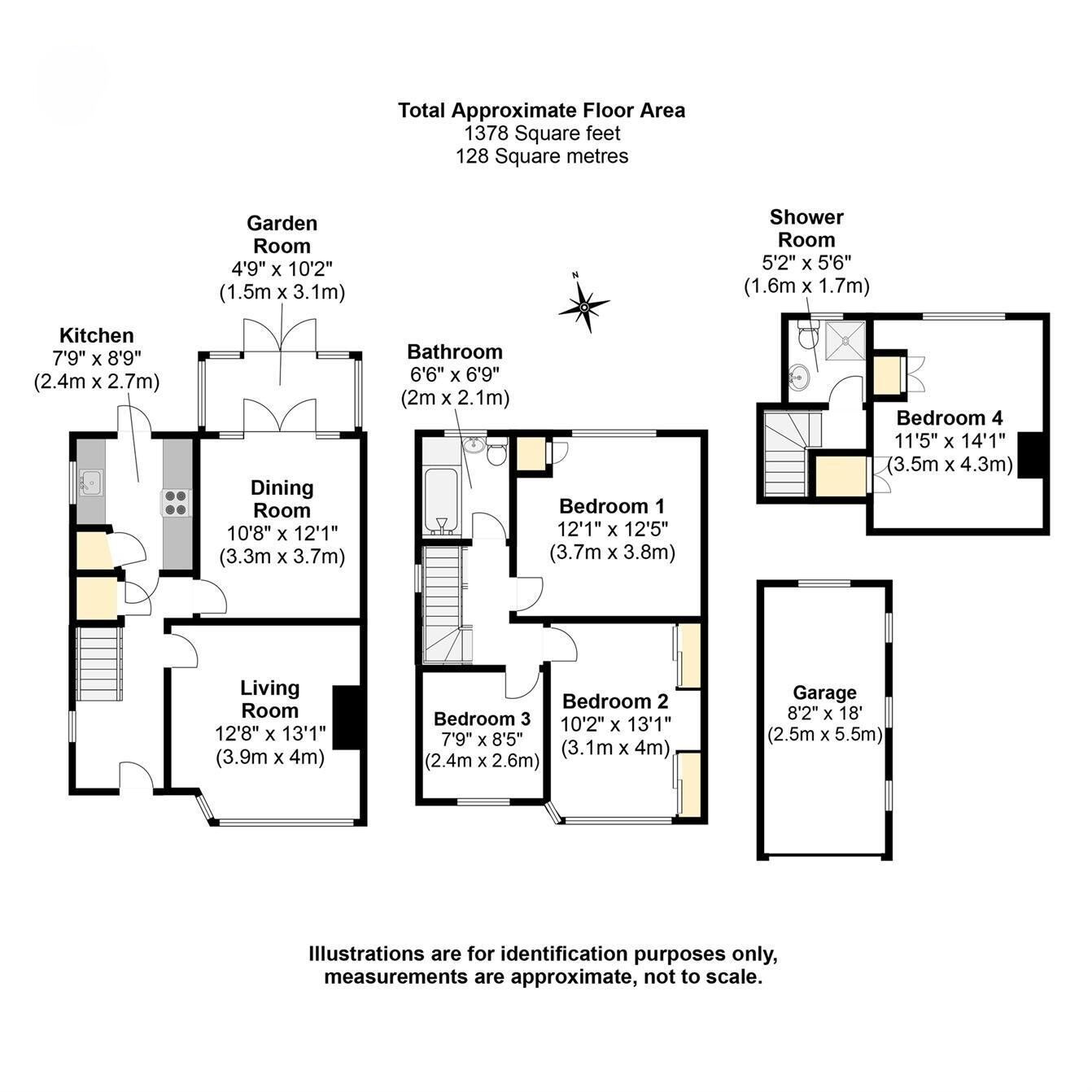 Floorplan of 4 bedroom Semi Detached House for sale, Raymond Road, Langley, Berkshire, SL3