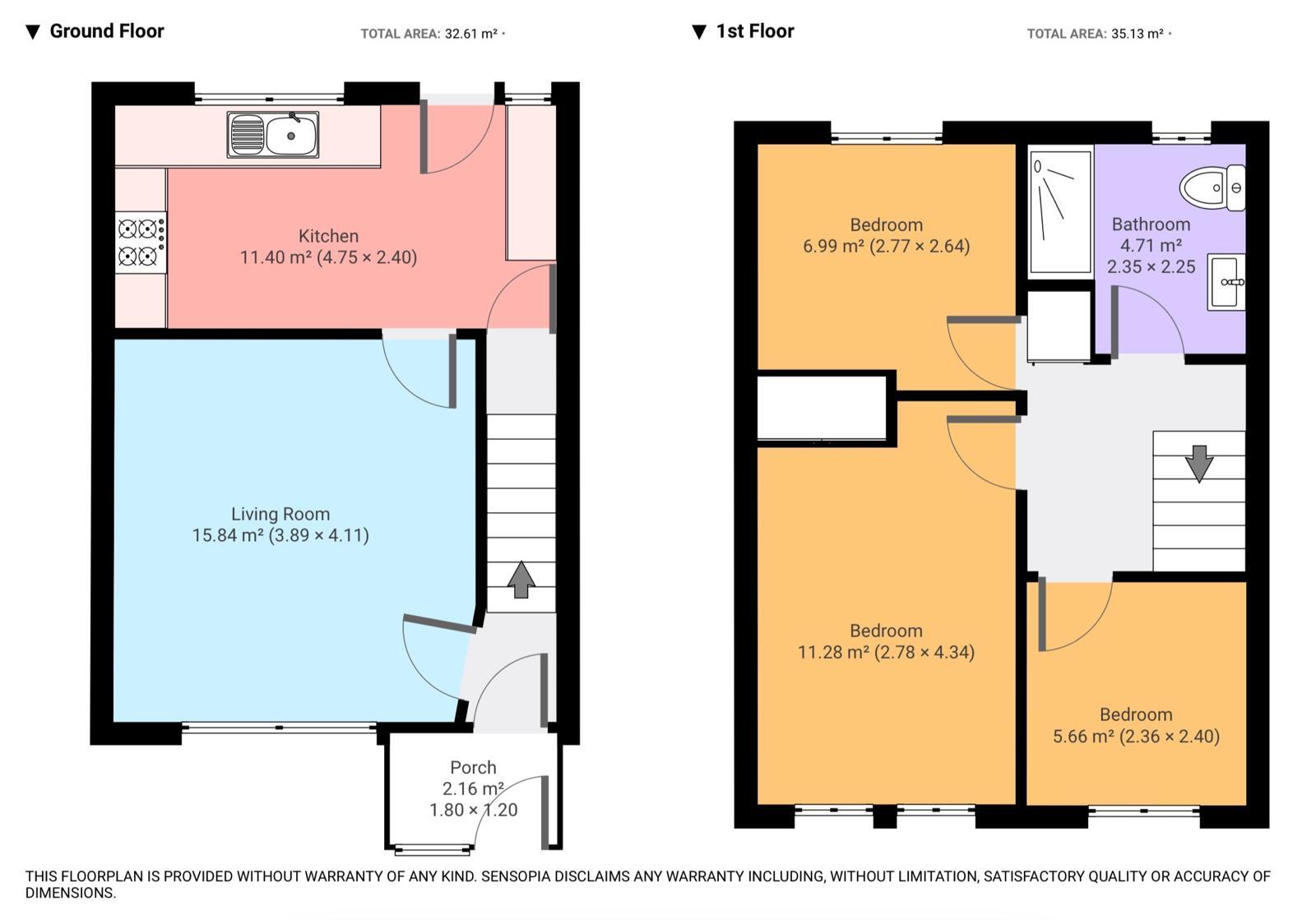 Floorplan of 3 bedroom Mid Terrace House for sale, Spencer Road, Slough, Berkshire, SL3