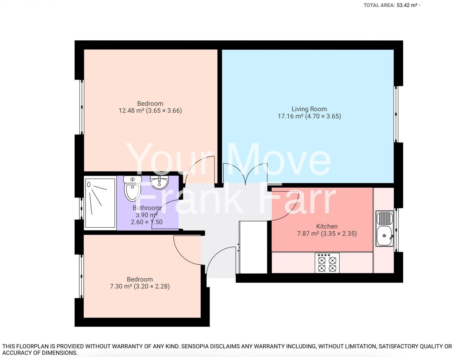 Floorplan of 2 bedroom Flat for sale, High Street, Langley, Berkshire, SL3