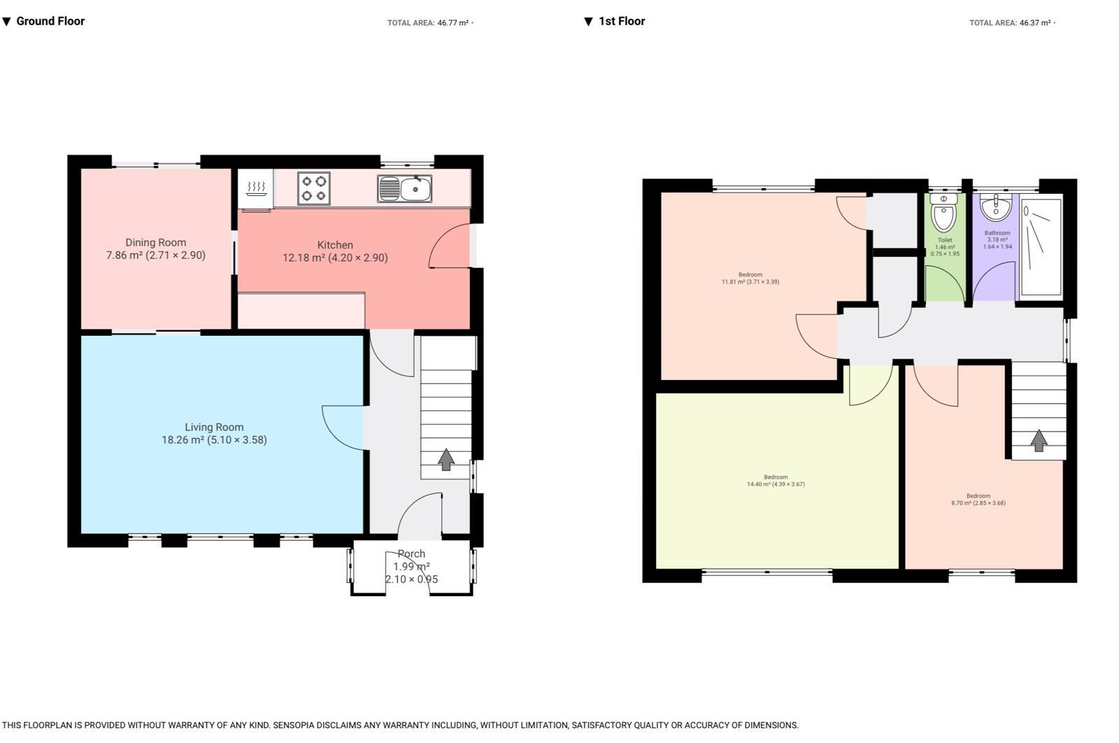 Floorplan of 3 bedroom Semi Detached House for sale, Reddington Drive, Slough, Berkshire, SL3