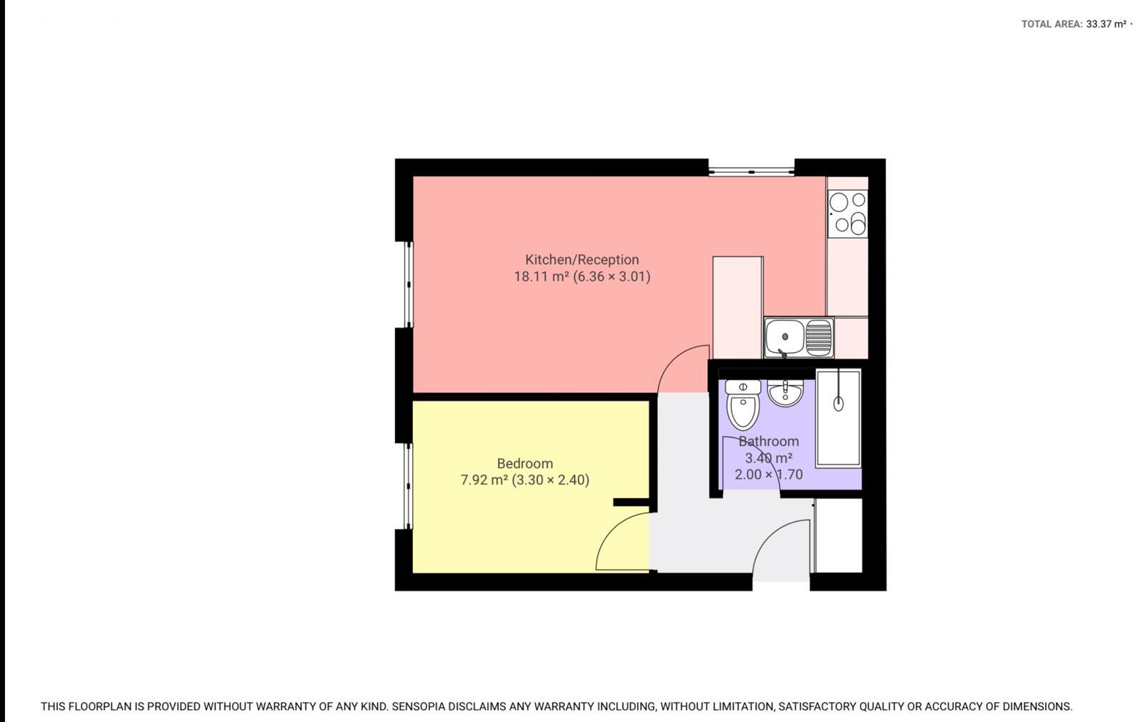 Floorplan of 1 bedroom Flat to rent, Maplin Park, Slough, Berkshire, SL3