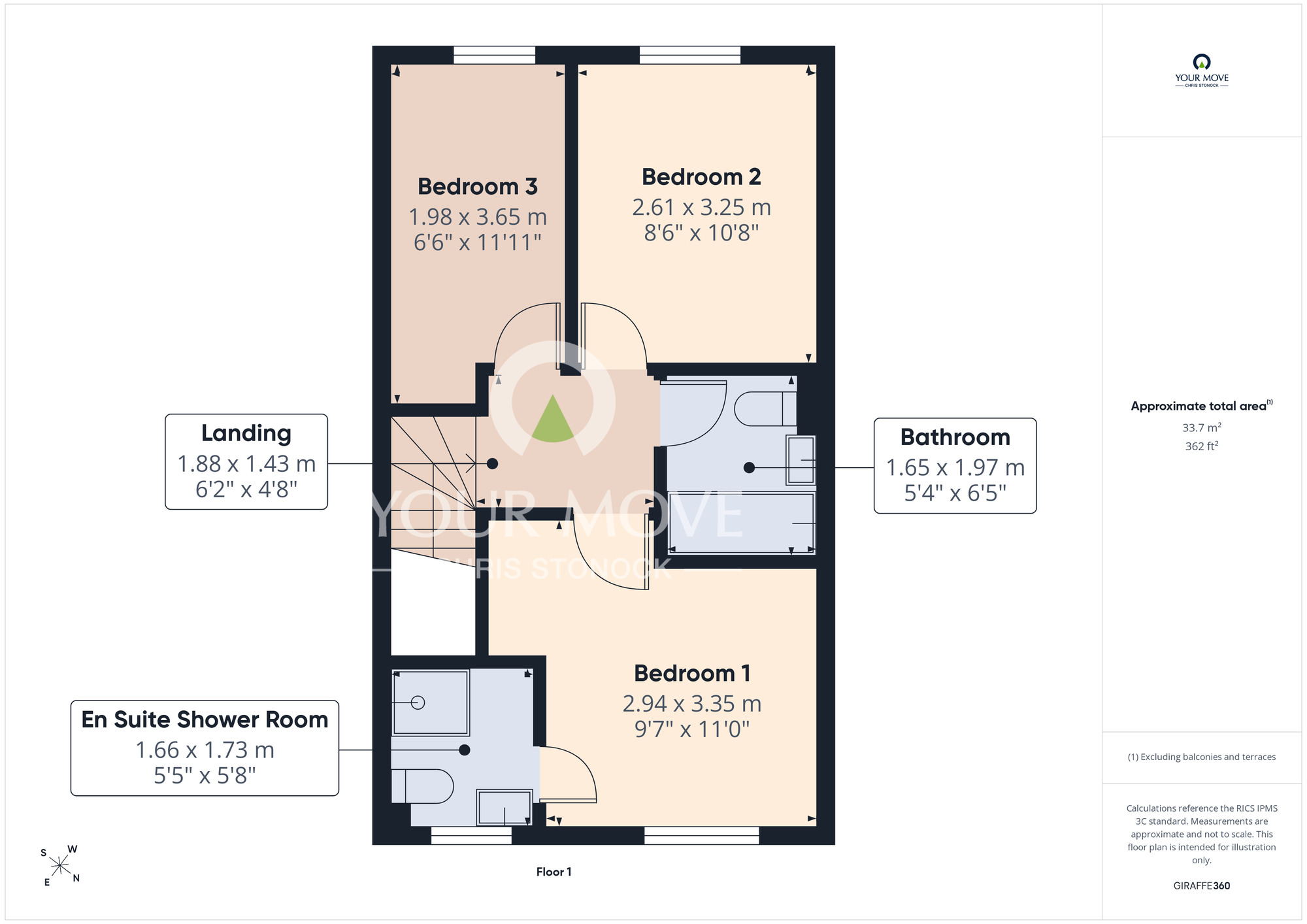 Floorplan of 3 bedroom Semi Detached House to rent, Railway Close, Springwell Village, Gateshead, NE9