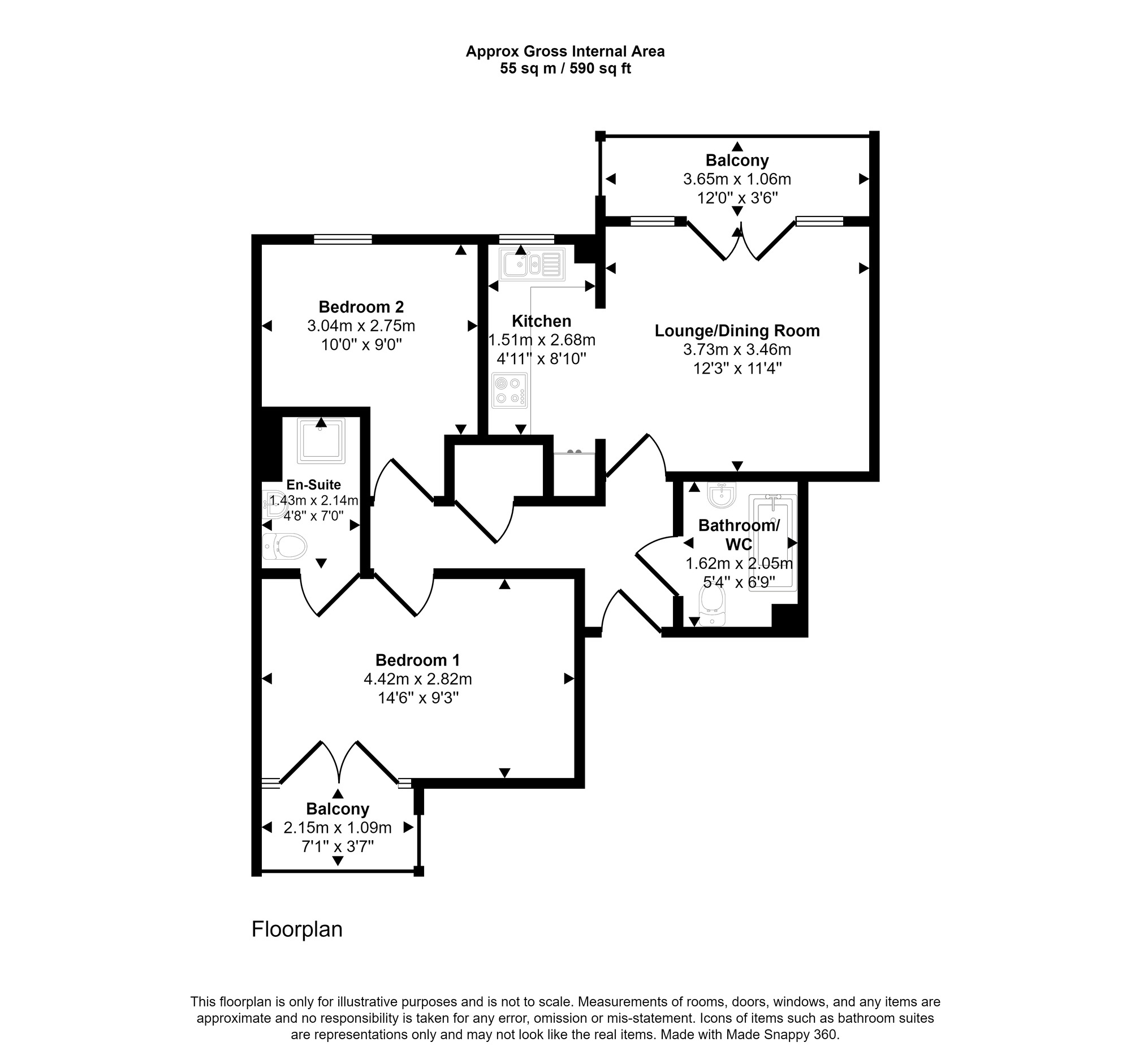 2 bedroom Flat for sale, The Armstrong, Tynemouth Pass, NE8 £125,000