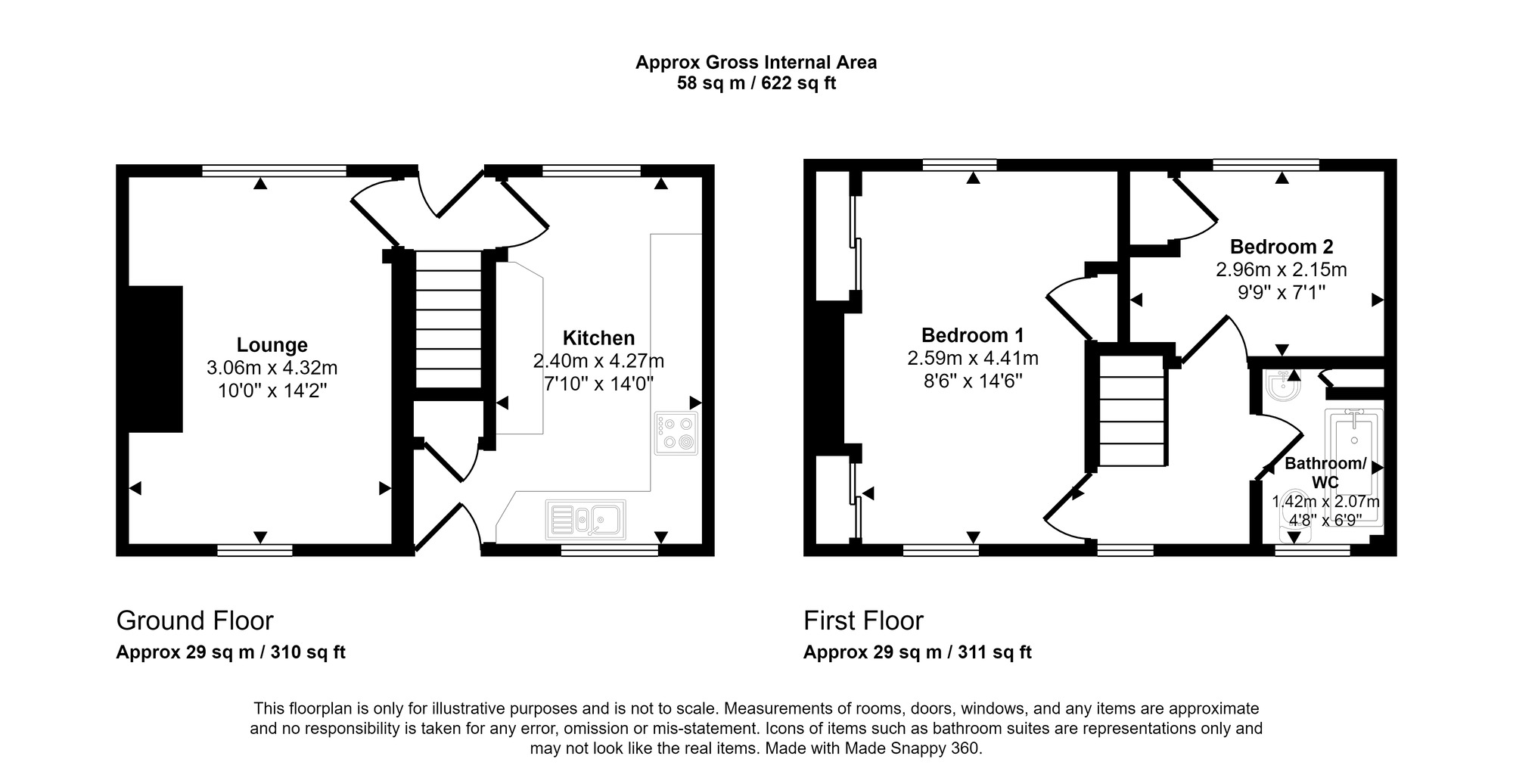 2 bedroom Mid Terrace House for sale, Cowen Gardens, Low Fell, NE9 £