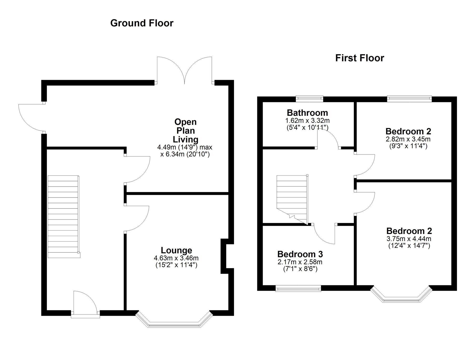 Floorplan of 3 bedroom Semi Detached House for sale, Lobley Hill Road, Lobley Hill, Gateshead, NE11