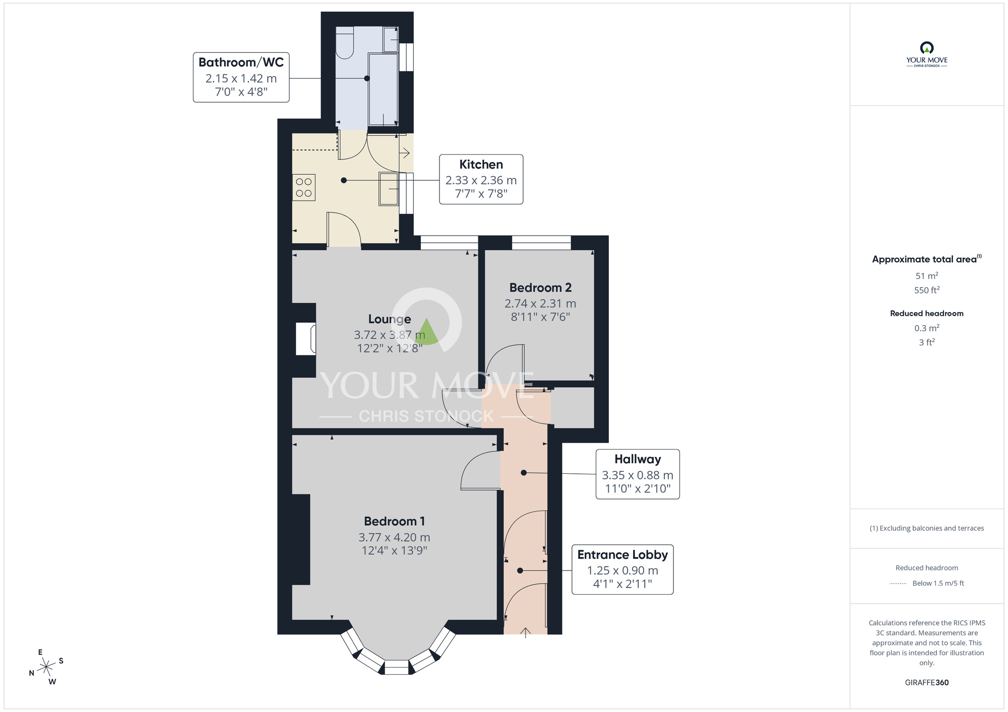Floorplan of 2 bedroom Flat to rent, The Avenue, Felling, Gateshead, NE10
