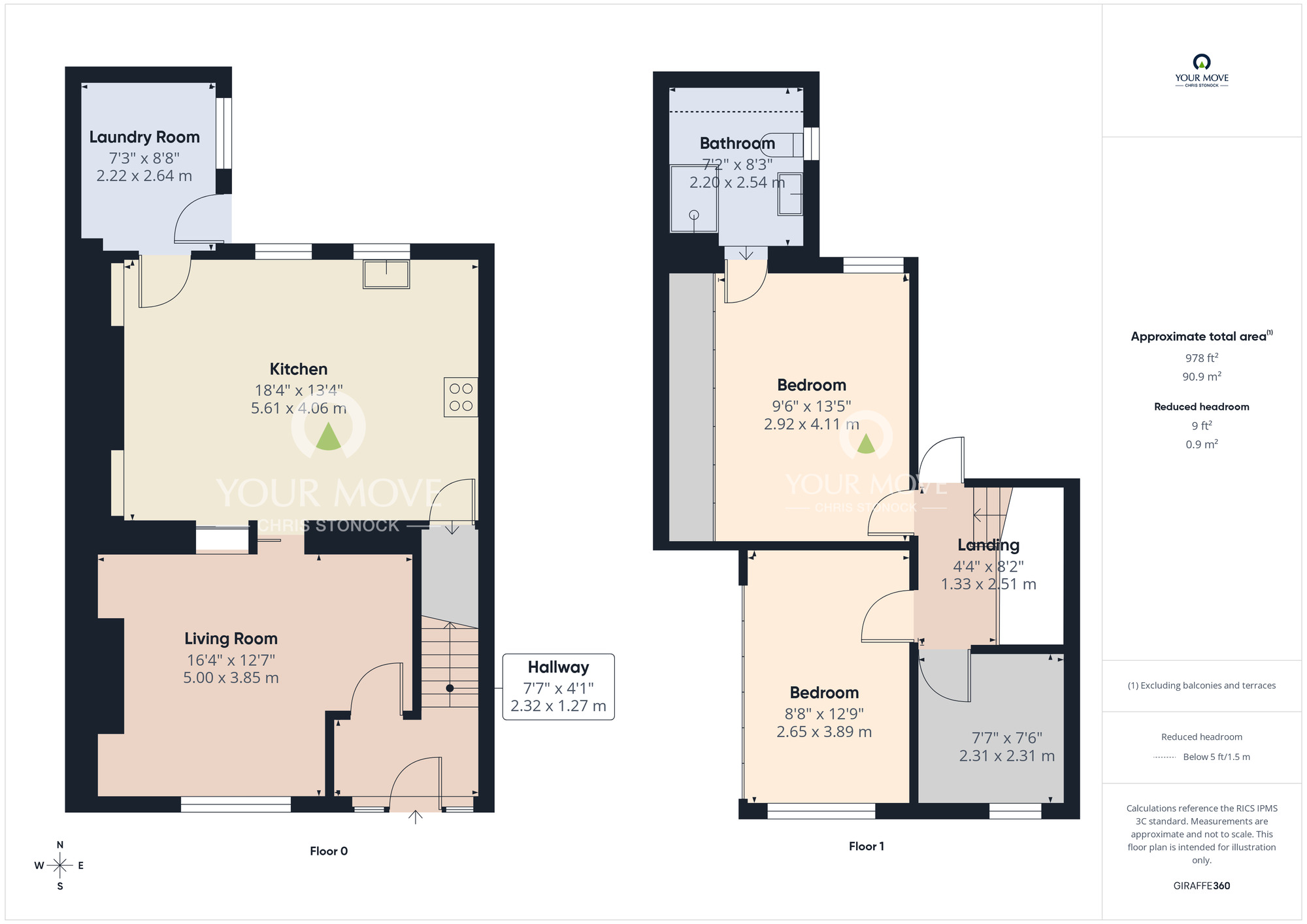 Floorplan of 3 bedroom End Terrace House for sale, Caris Street, Deckham, Gateshead, NE8