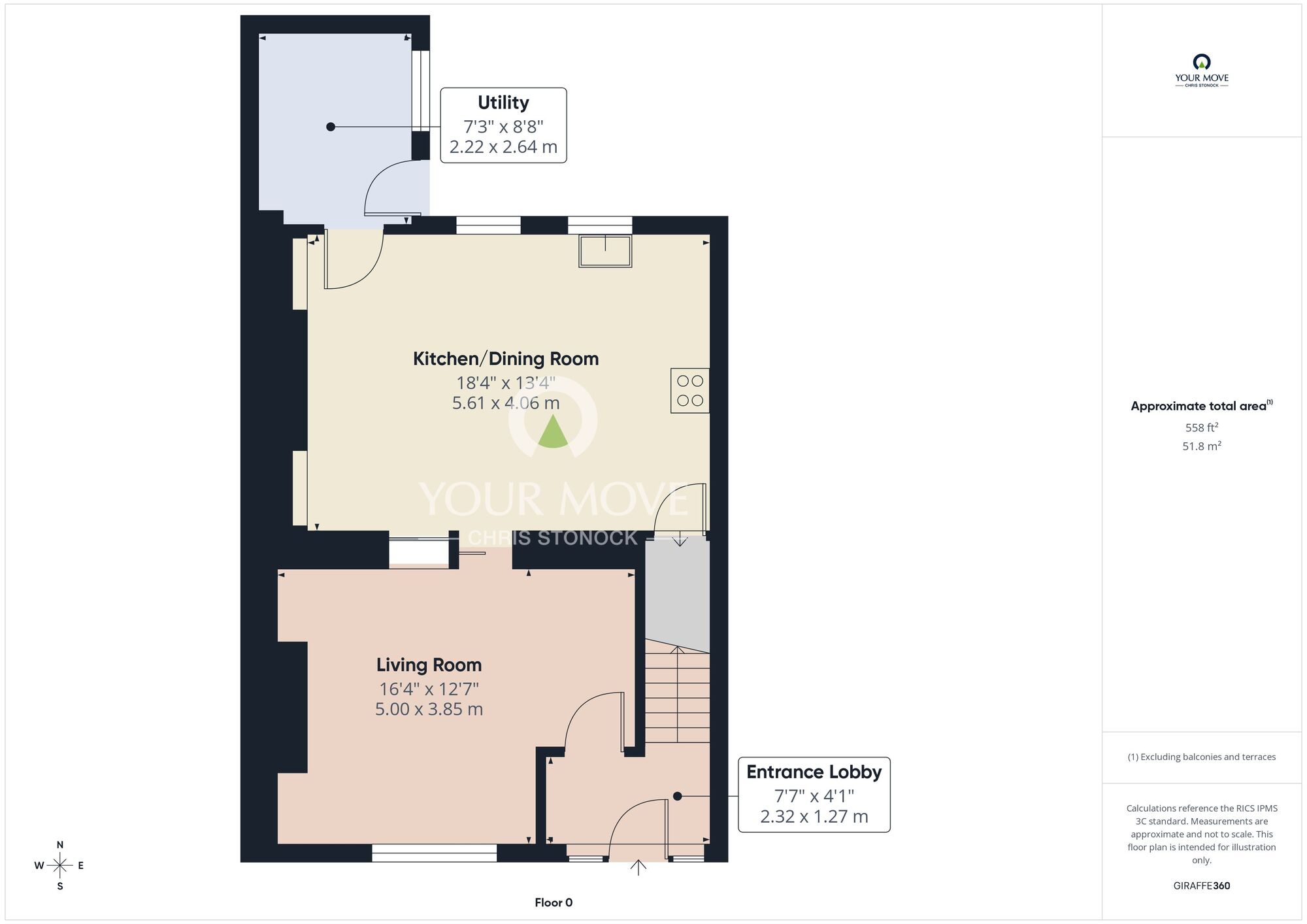 Floorplan of 3 bedroom End Terrace House for sale, Caris Street, Deckham, Gateshead, NE8