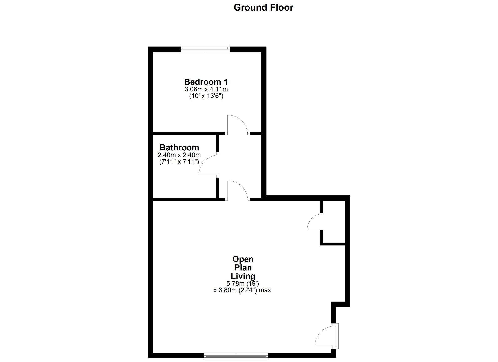 Floorplan of 1 bedroom  Flat for sale, Wilsons Lane, Low Fell, Gateshead, NE9