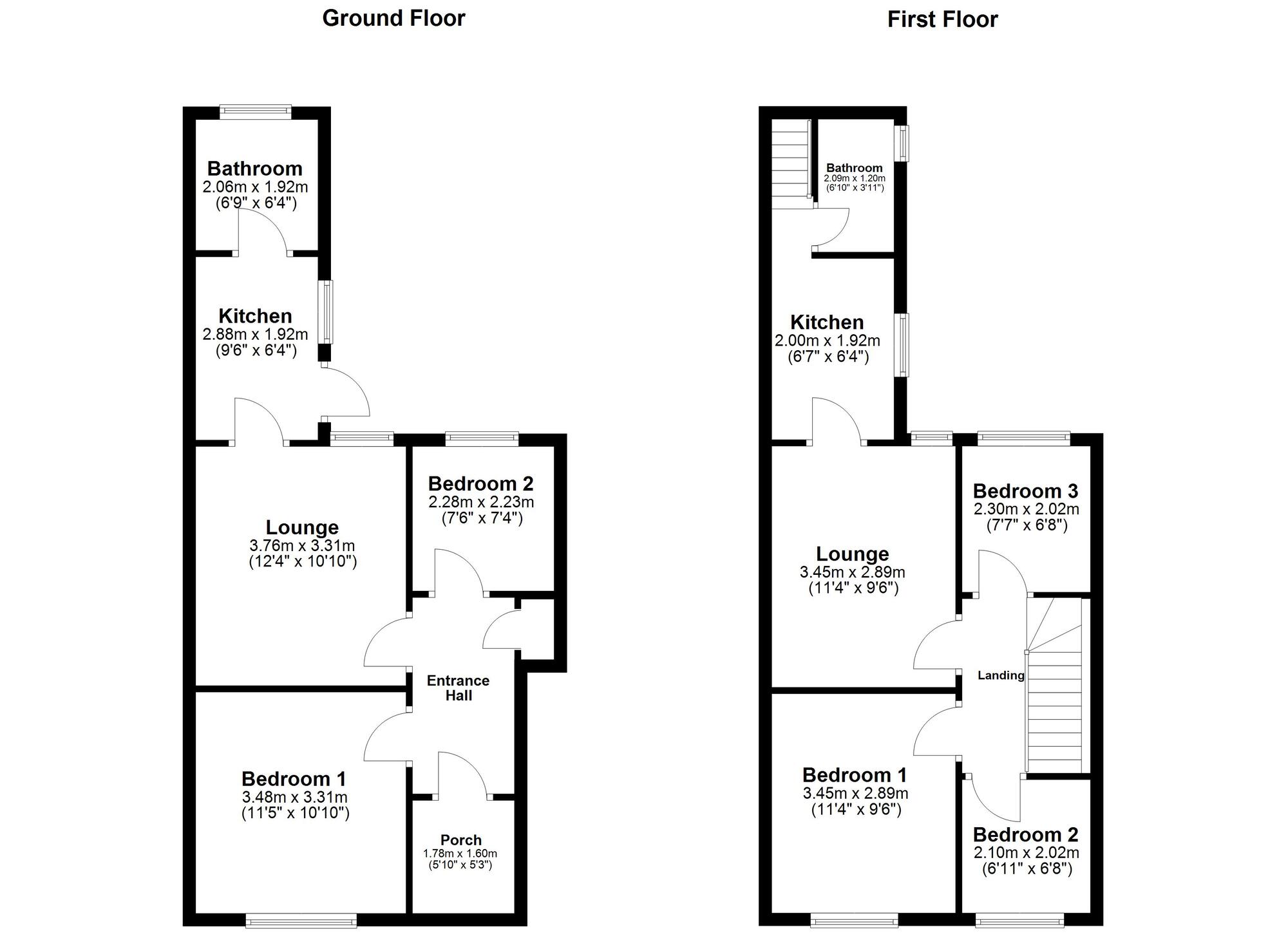 Floorplan of 5 bedroom Mid Terrace House for sale, Eastbourne Avenue, Saltwell, Gateshead, NE8