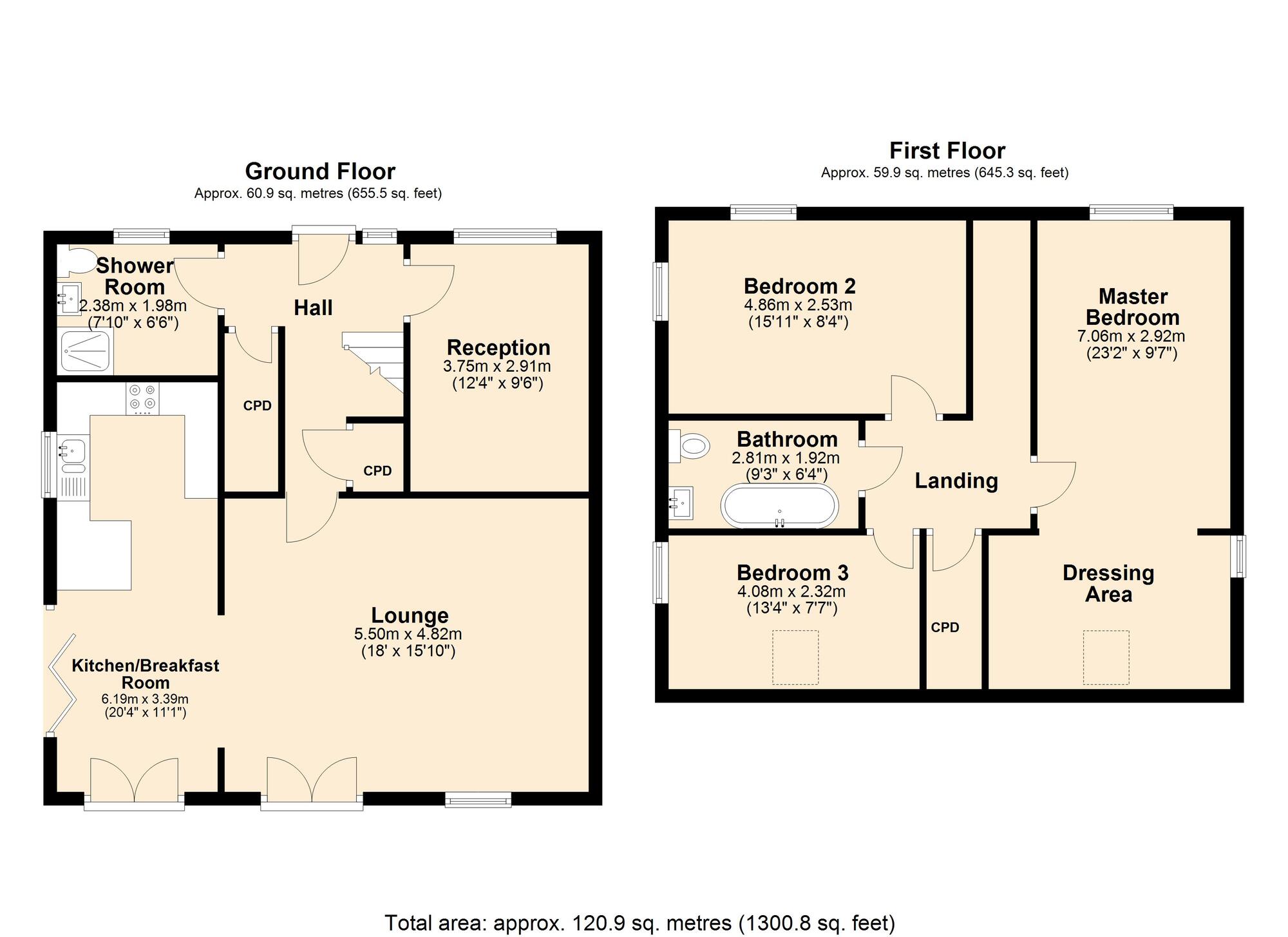 Floorplan of 4 bedroom Detached House for sale, Stoney Lane, Springwell Village, Gateshead, NE9