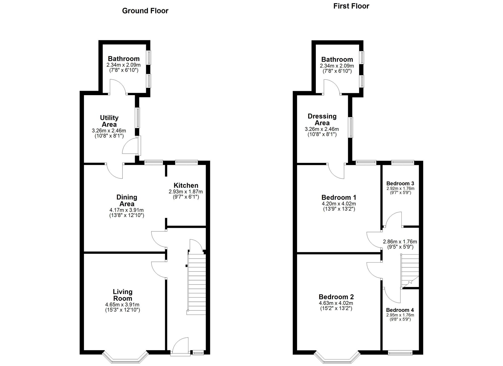 Floorplan of 4 bedroom Mid Terrace House for sale, Sunderland Road, Gateshead, NE8