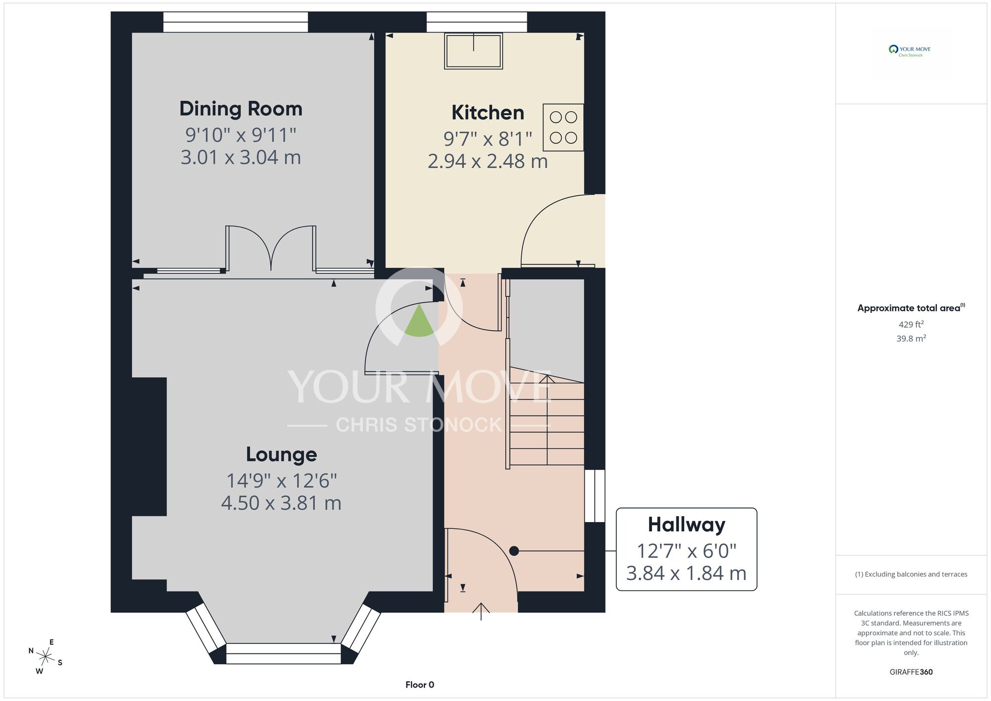 Floorplan of 3 bedroom Semi Detached House for sale, High Street, Wrekenton, Gateshead, NE9