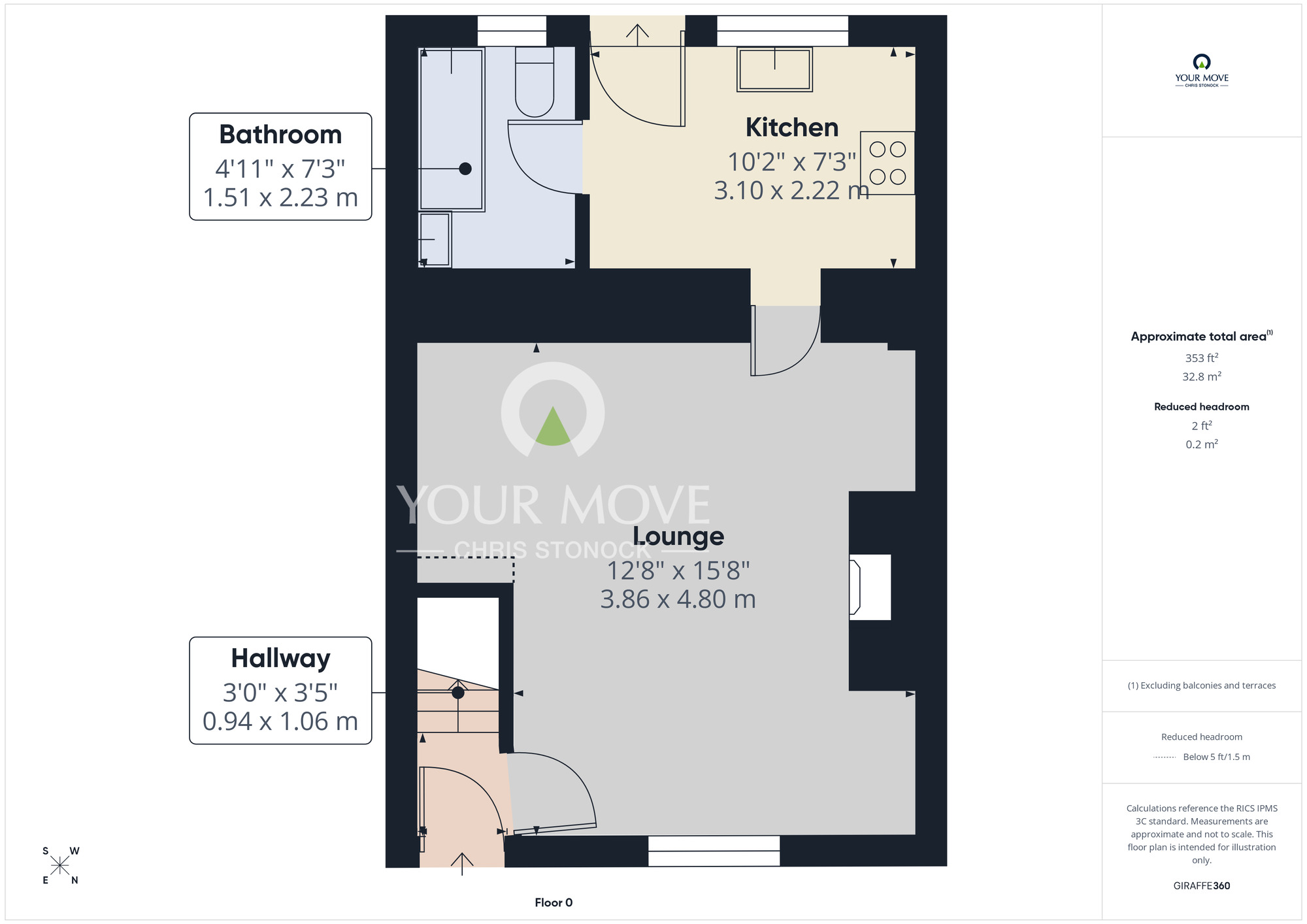Floorplan of 2 bedroom Mid Terrace House for sale, Helen Street, Blaydon, NE21