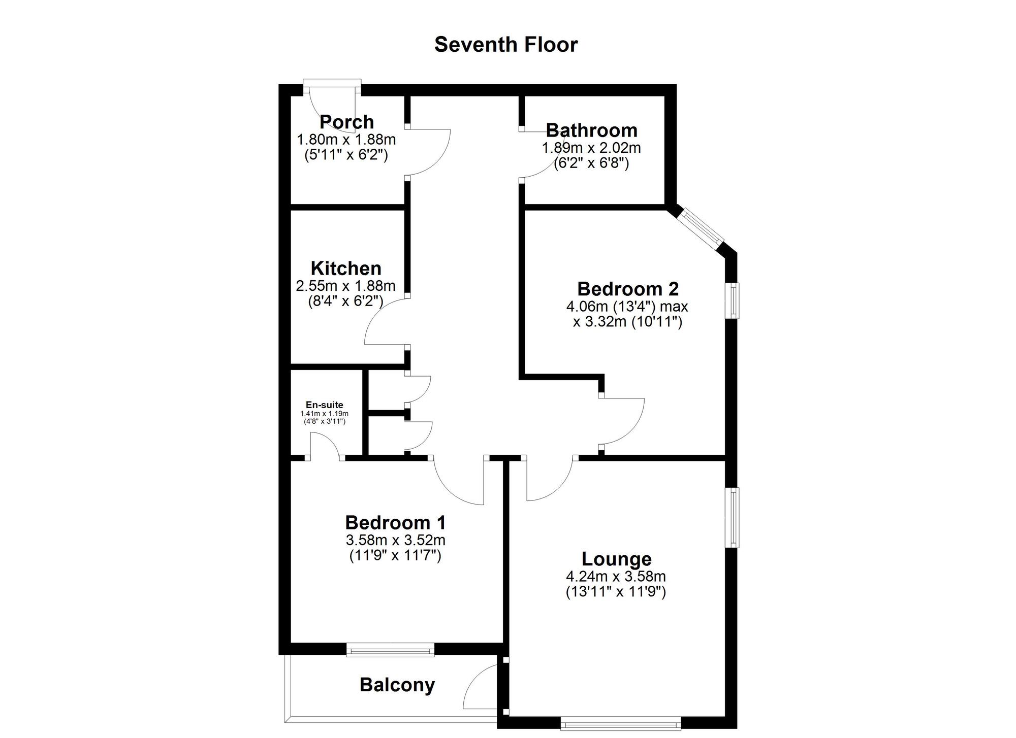 Floorplan of 2 bedroom  Flat for sale, Baltic Quay, Mill Road, Gateshead, NE8