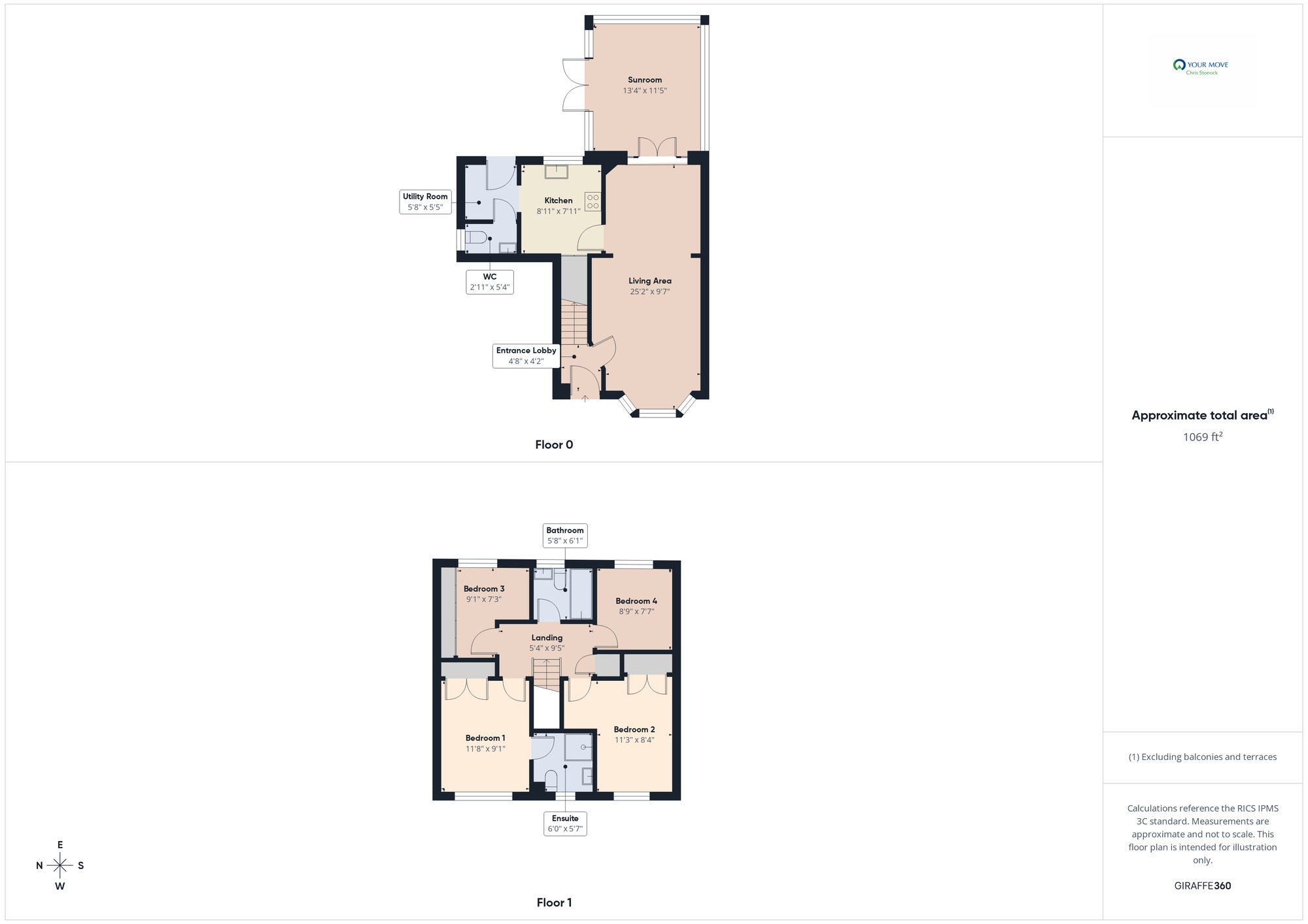 Floorplan of 4 bedroom Detached House for sale, Grayling Road, Rosewood Park, Gateshead, NE11