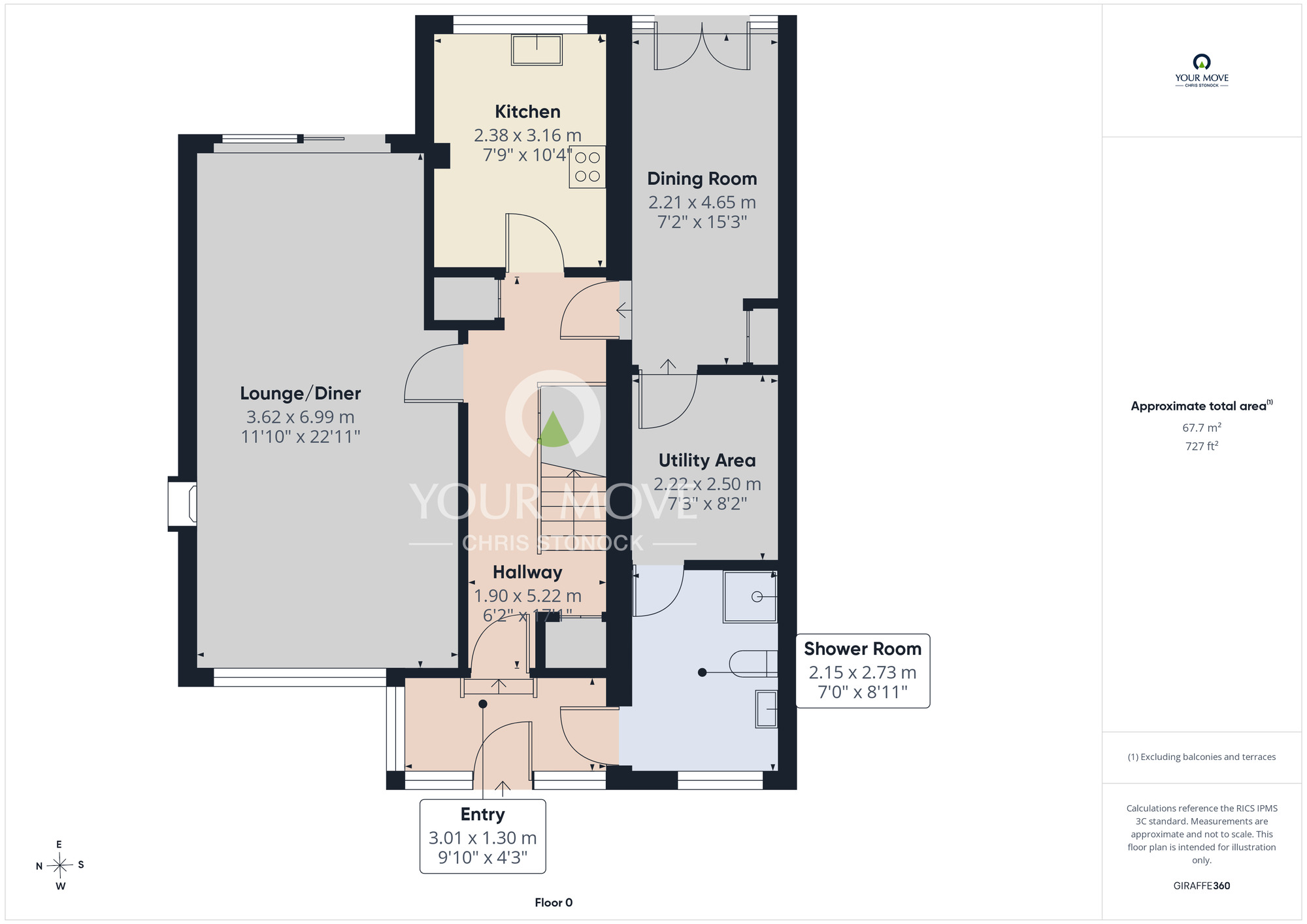 Floorplan of 4 bedroom Detached House for sale, Ancrum Way, Whickham, NE16