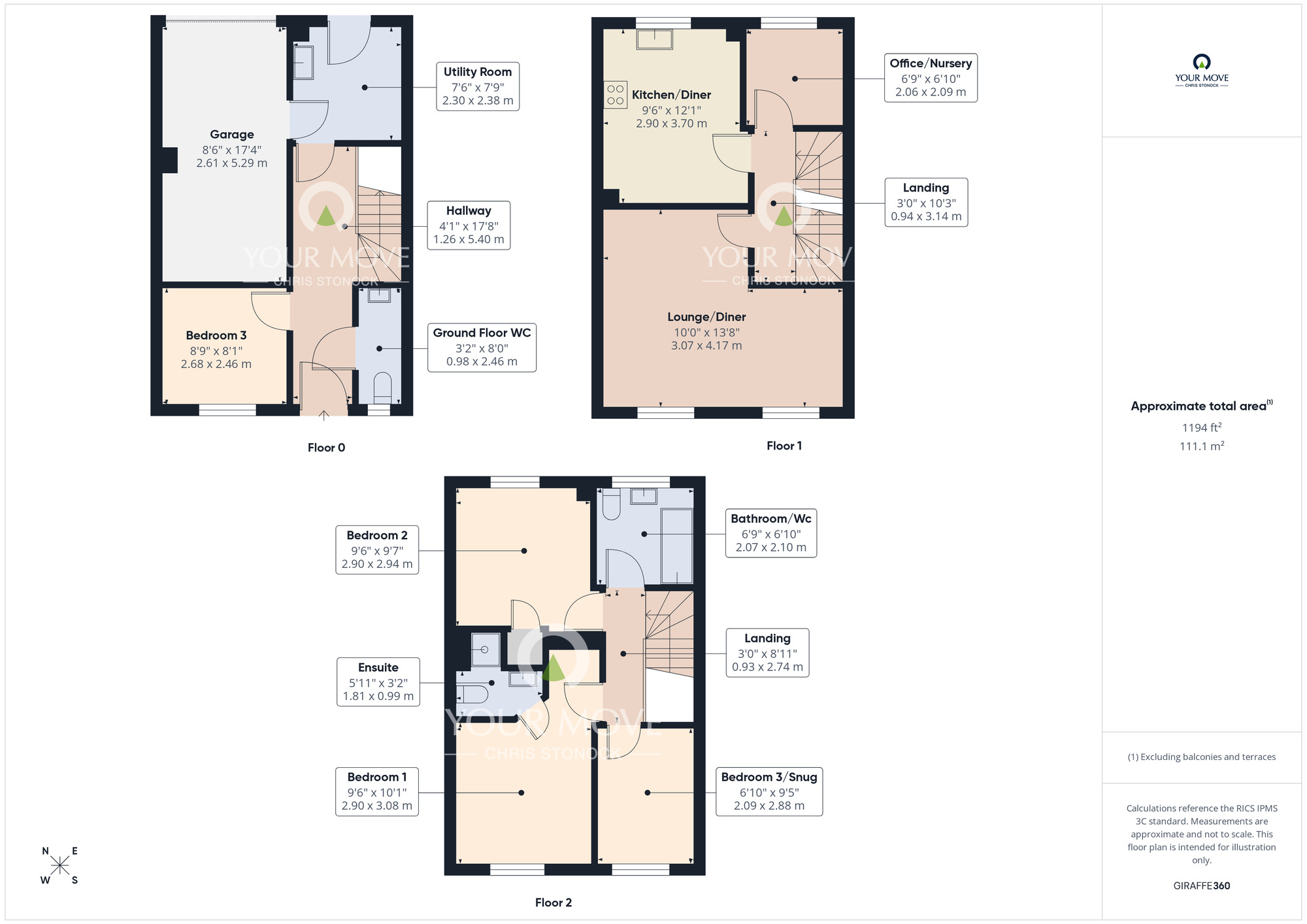 Floorplan of 4 bedroom Mid Terrace House for sale, Sunderland Road, Gateshead, NE8
