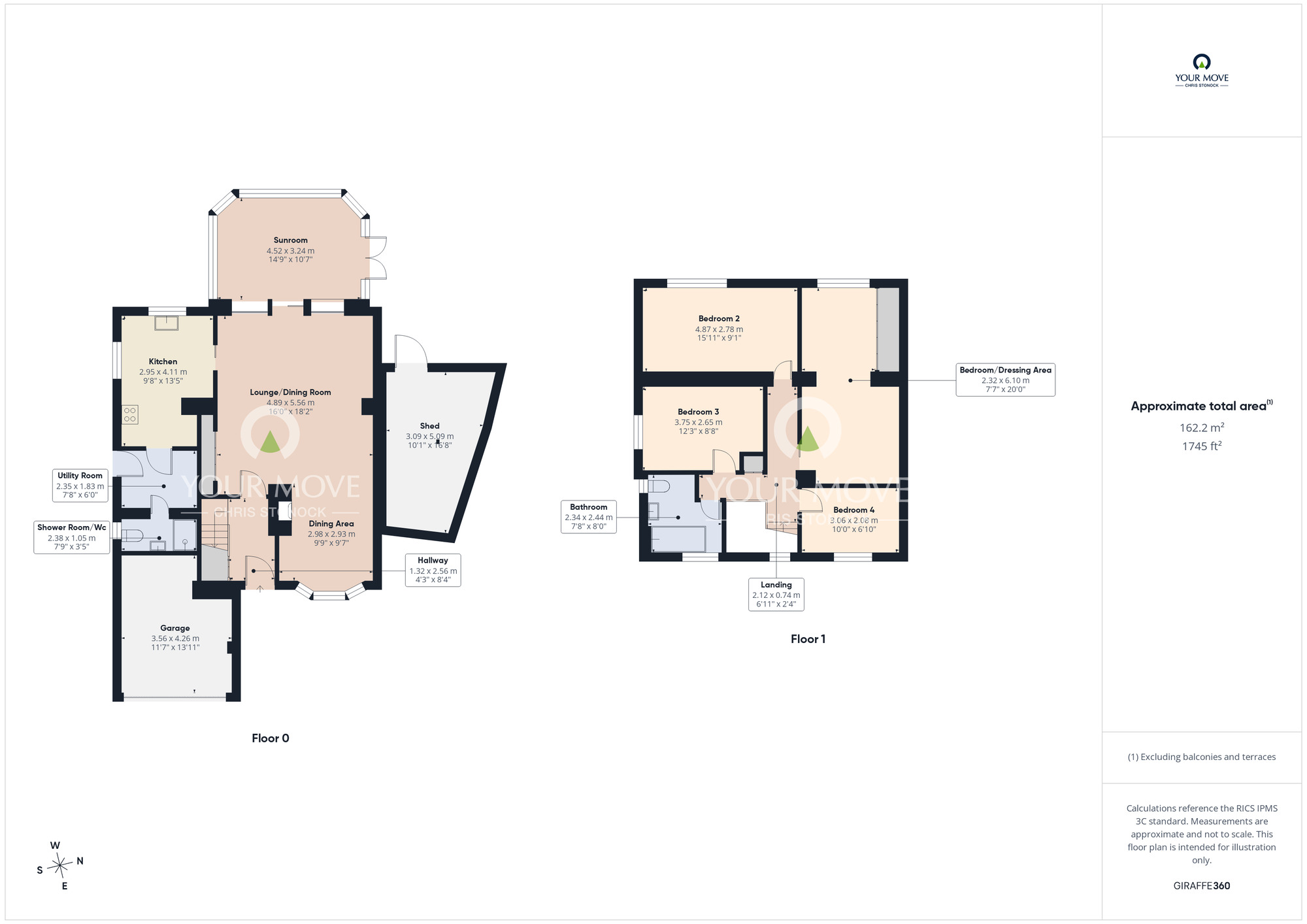 Floorplan of 4 bedroom Detached House for sale, Oval Park View, Gateshead, NE10