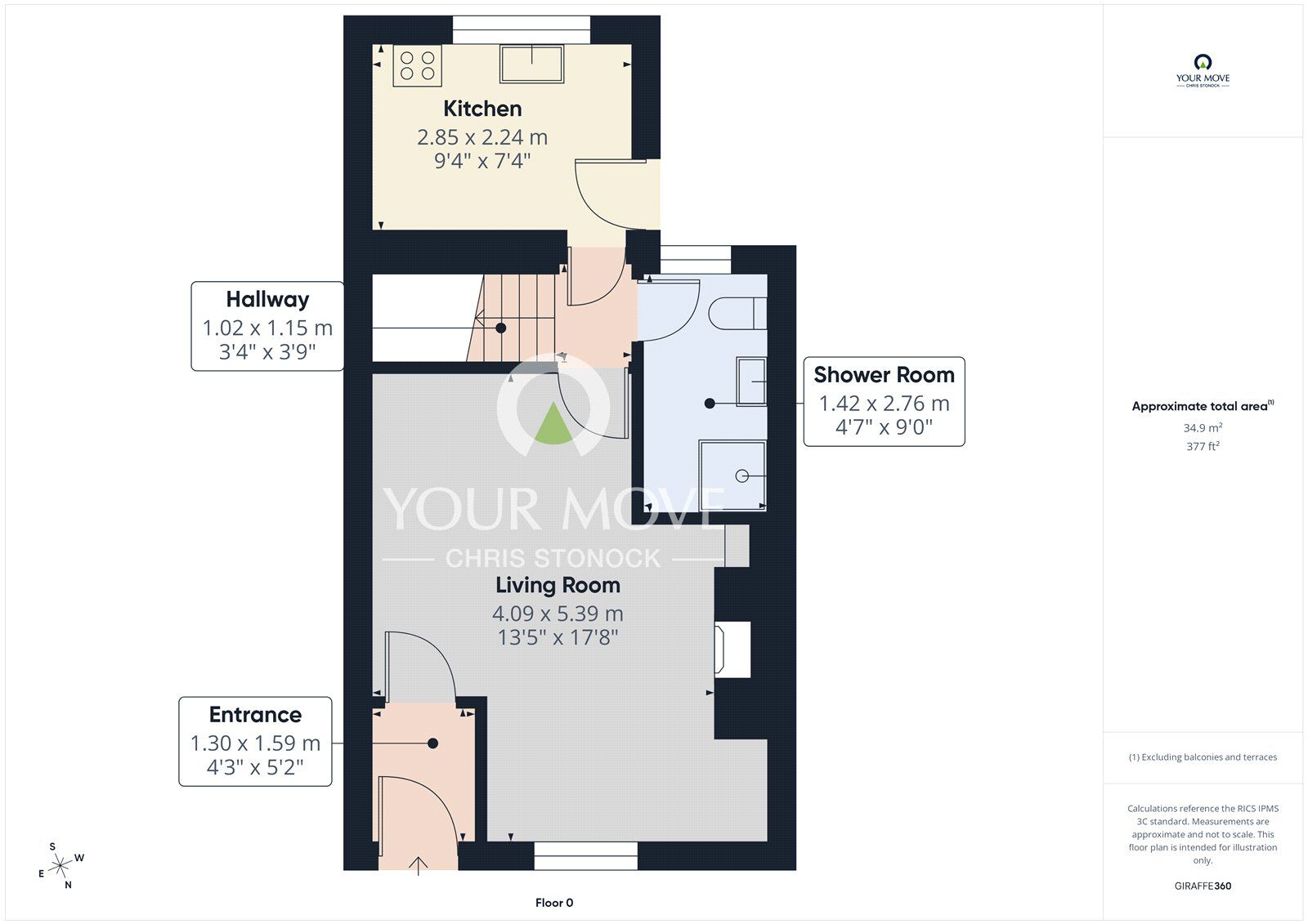 Floorplan of 2 bedroom Mid Terrace House for sale, William Street, Whickham, NE16