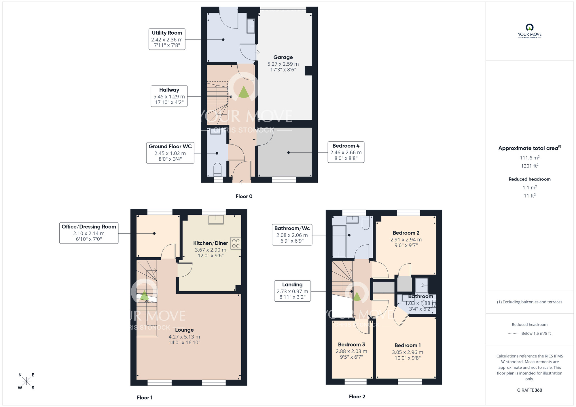 Floorplan of 4 bedroom End Terrace House for sale, Sunderland Road, Gateshead, NE8