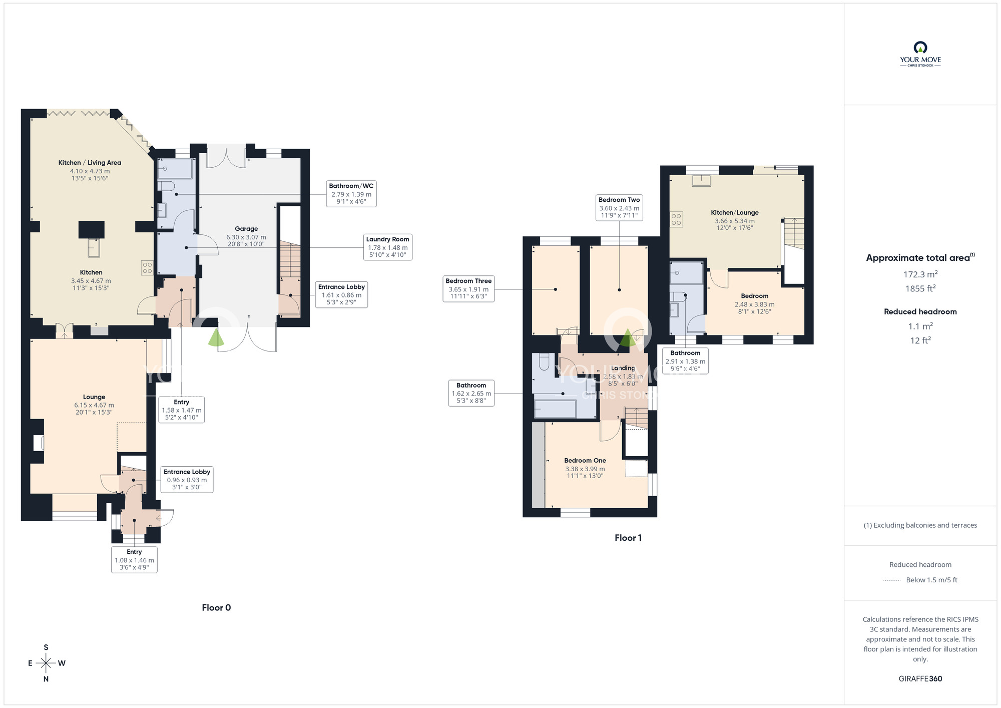 Floorplan of 4 bedroom Semi Detached House for sale, Jubilee Avenue, Eighton Banks, Gateshead, NE9