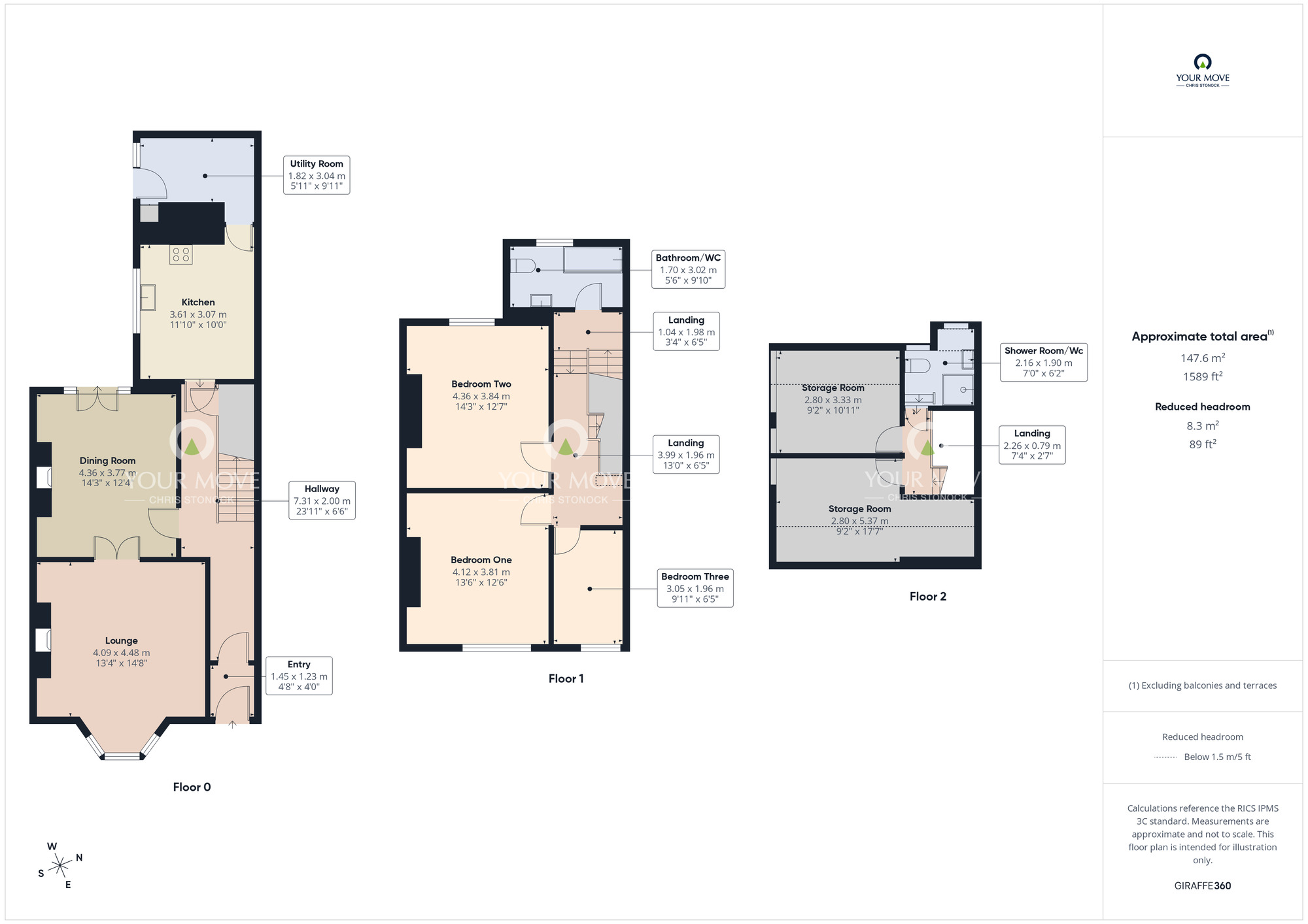 Floorplan of 3 bedroom Mid Terrace House for sale, Bede Burn Road, Jarrow, NE32