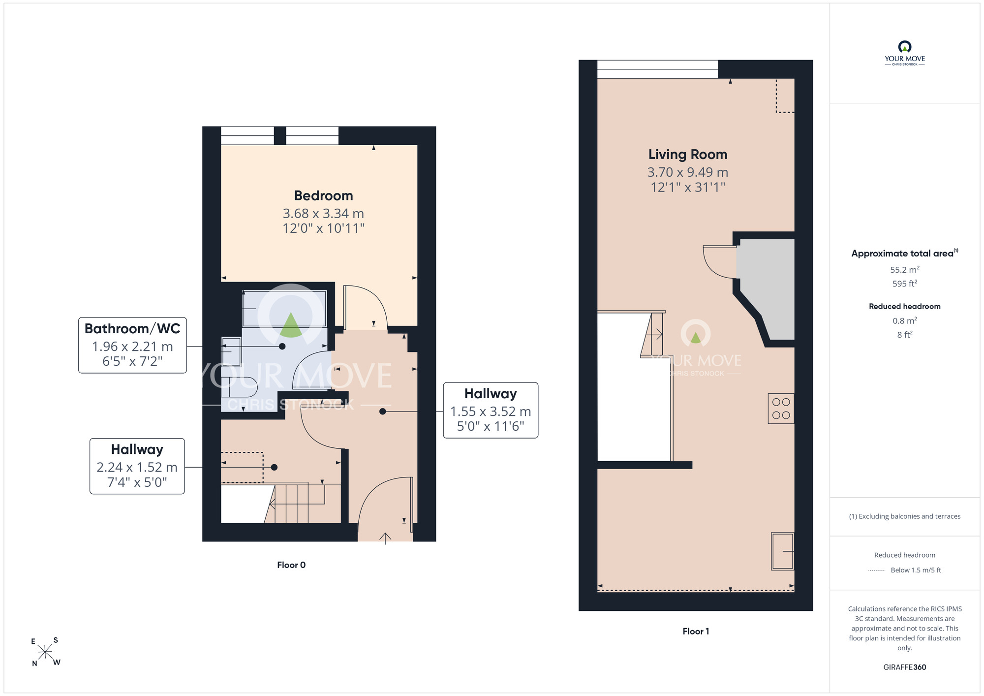 Floorplan of 1 bedroom Flat for sale, Appletree Court, Bensham Road, Gateshead, NE8