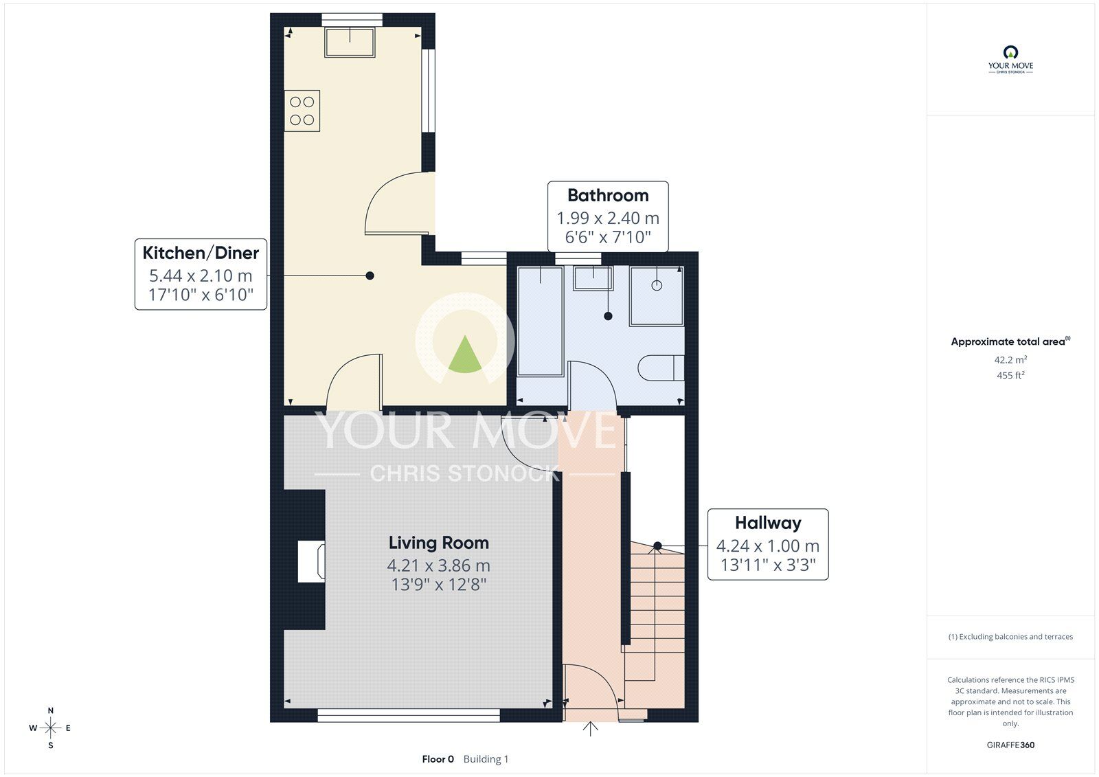 Floorplan of 3 bedroom Semi Detached House for sale, South View Terrace, Swalwell, NE16