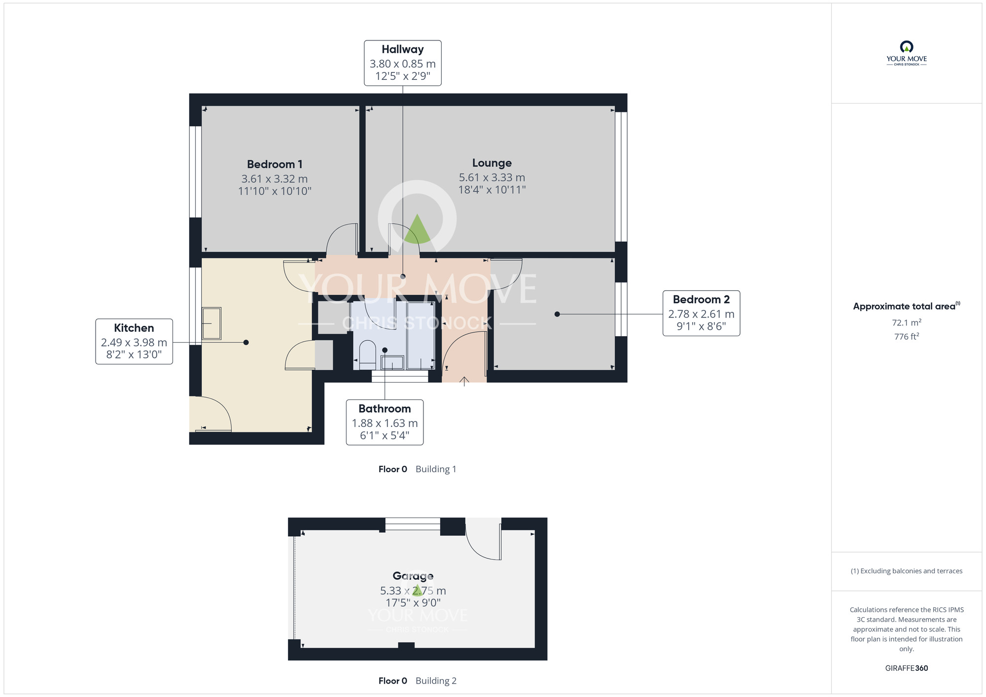Floorplan of 2 bedroom Detached Bungalow for sale, Westfield, Windy Nook, Gateshead, NE10