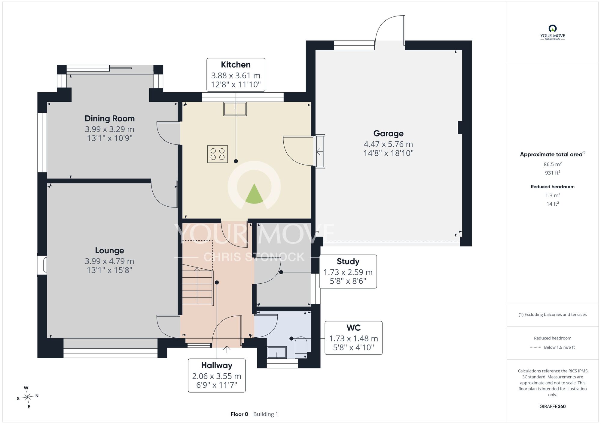 Floorplan of 4 bedroom Detached House for sale, The Cedars, Cedars Estate, Whickham, NE16