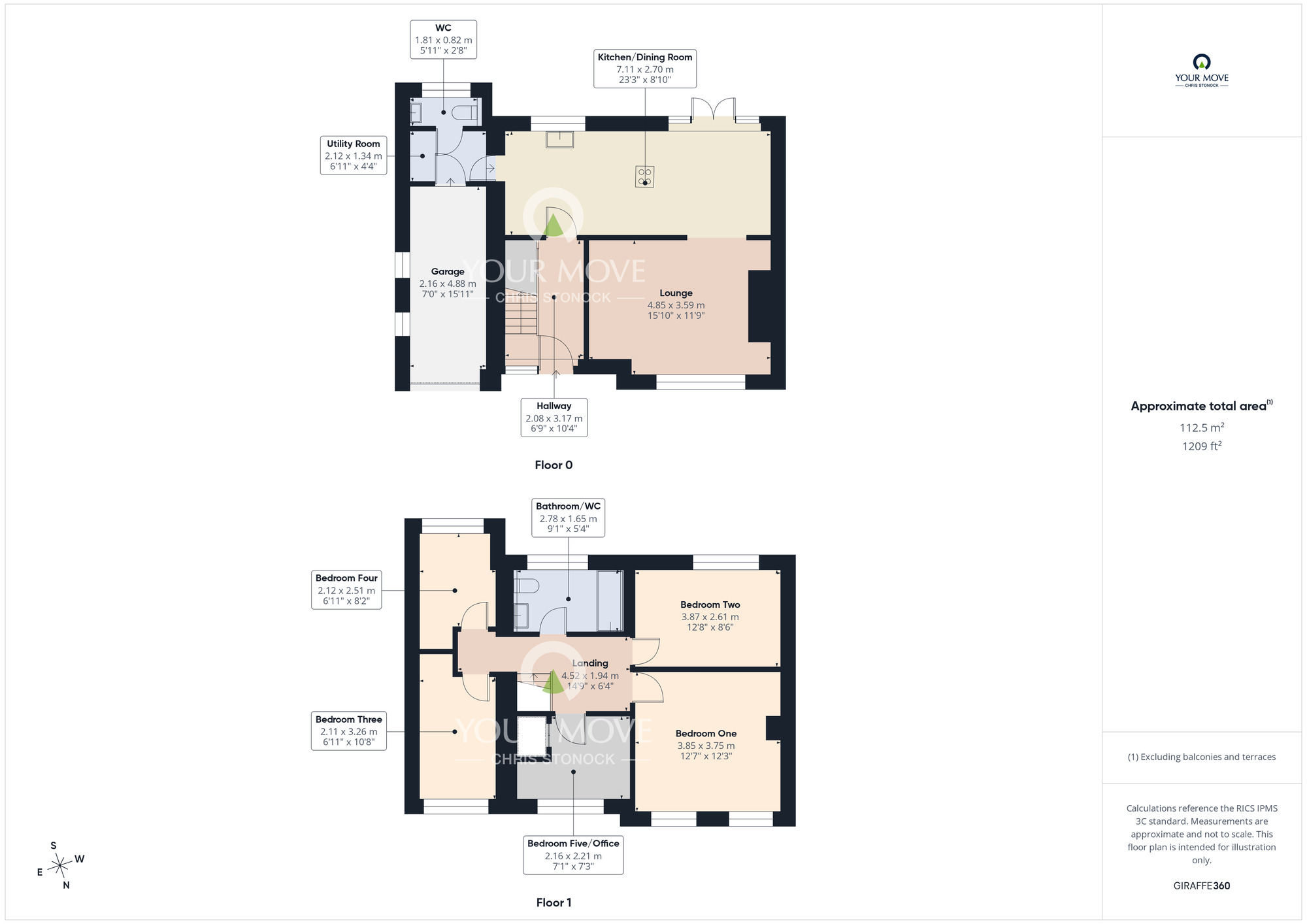 Floorplan of 5 bedroom Semi Detached House for sale, Wardley Drive, Wardley, Gateshead, NE10