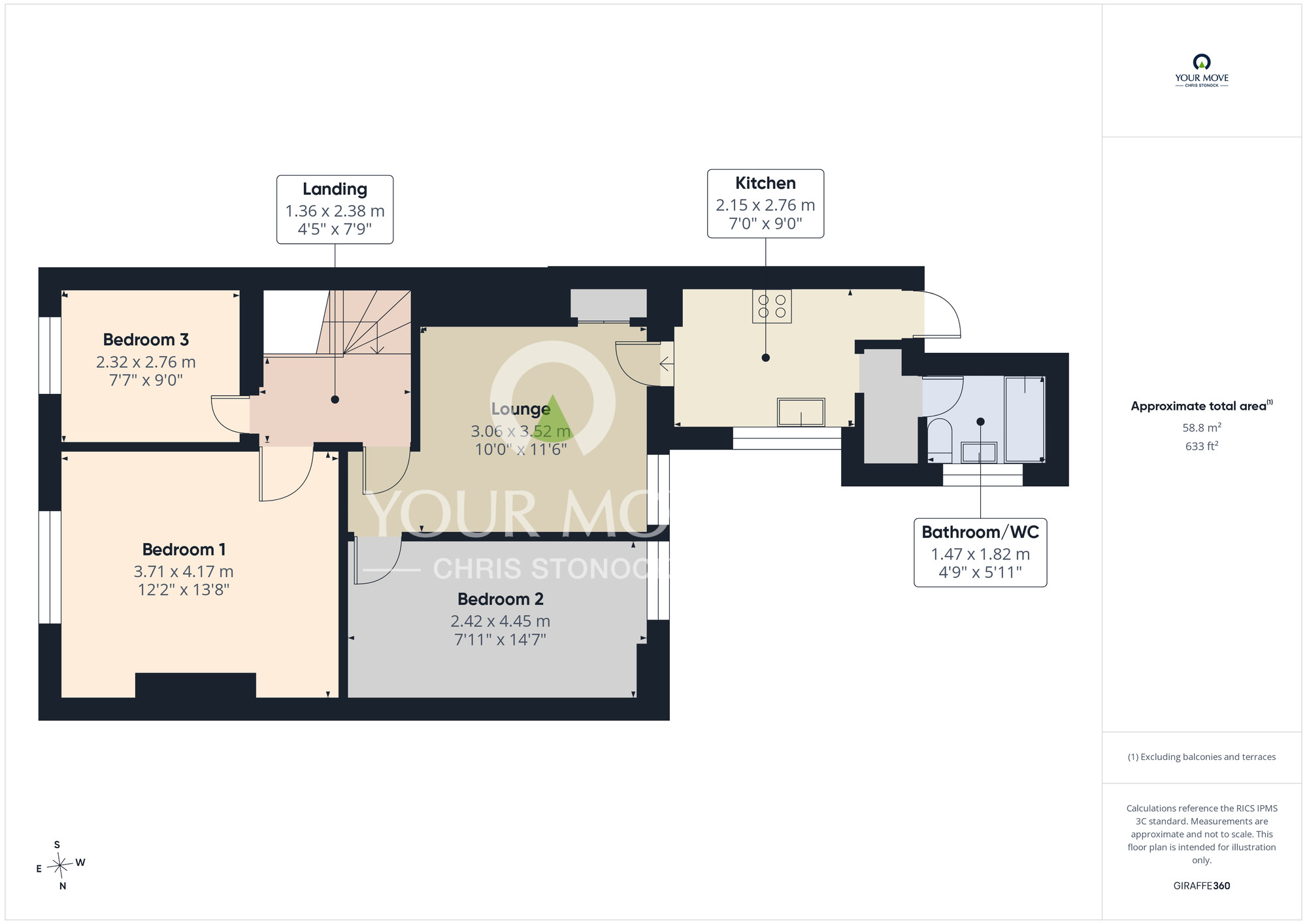 Floorplan of 2 bedroom Flat for sale, Saltwell Street, Bensham, Gateshead, NE8