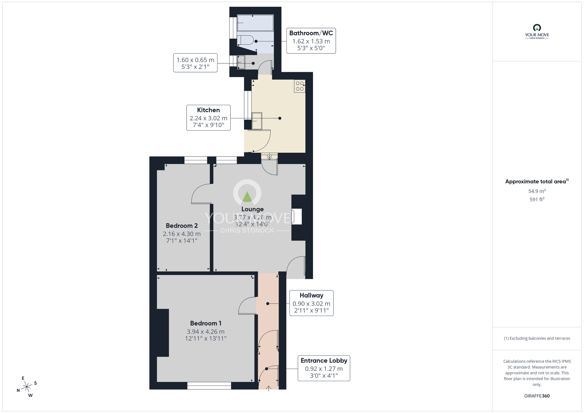 Floorplan of 2 bedroom Flat for sale, Moore Street, Gateshead, NE8