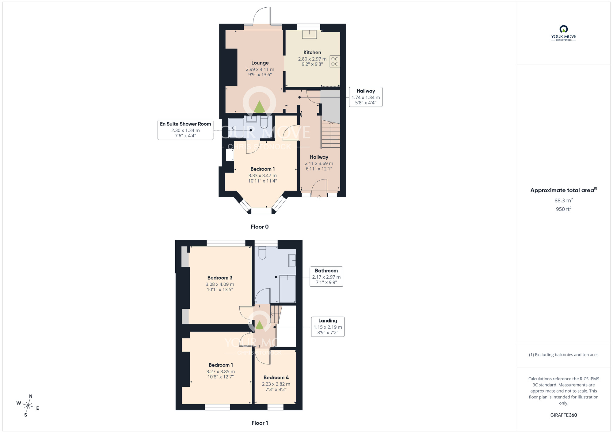 Floorplan of 4 bedroom Mid Terrace House for sale, Kitchener Street, Gateshead, NE9