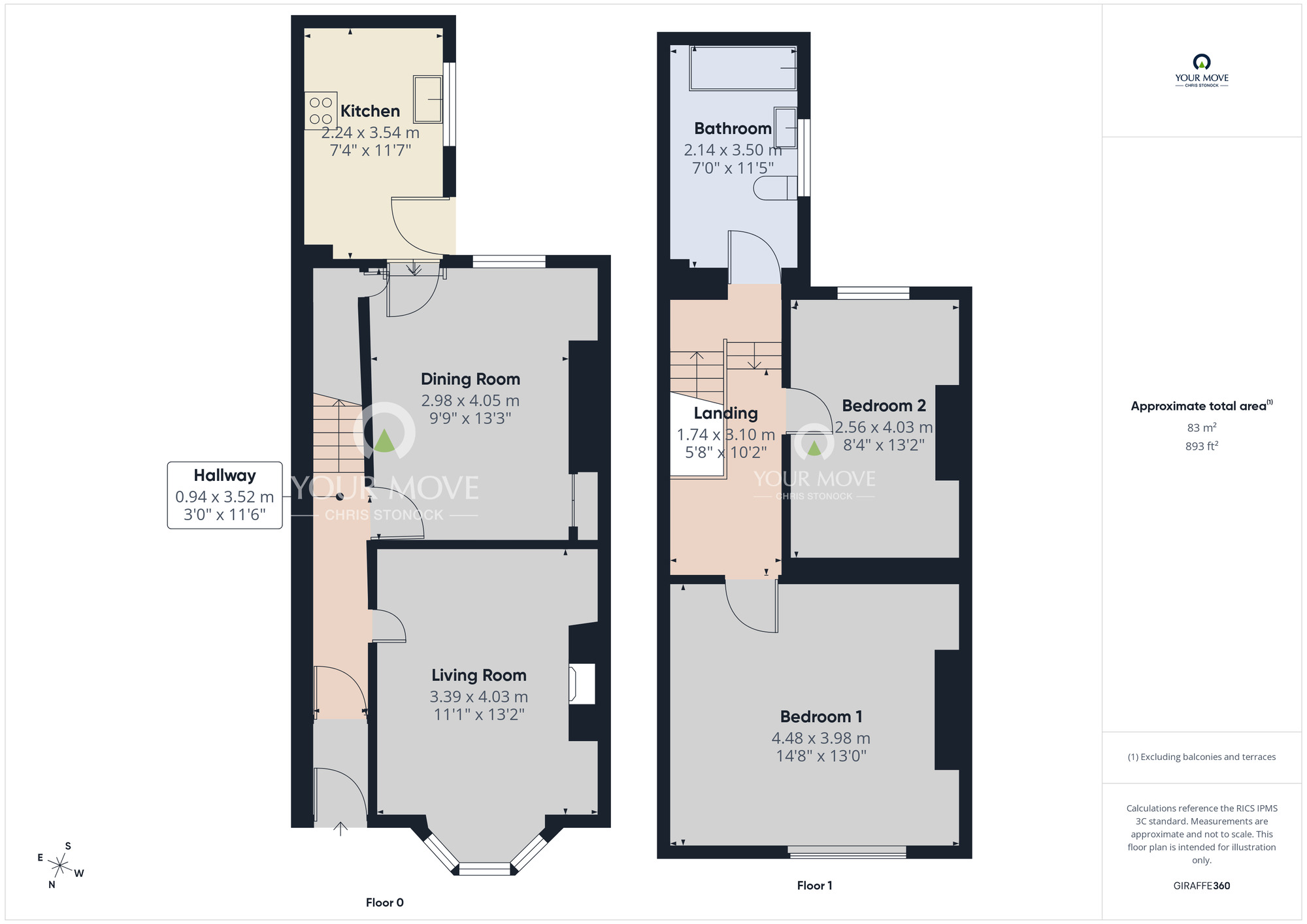 Floorplan of 2 bedroom Mid Terrace House to rent, Hedley Street, Gateshead, NE8
