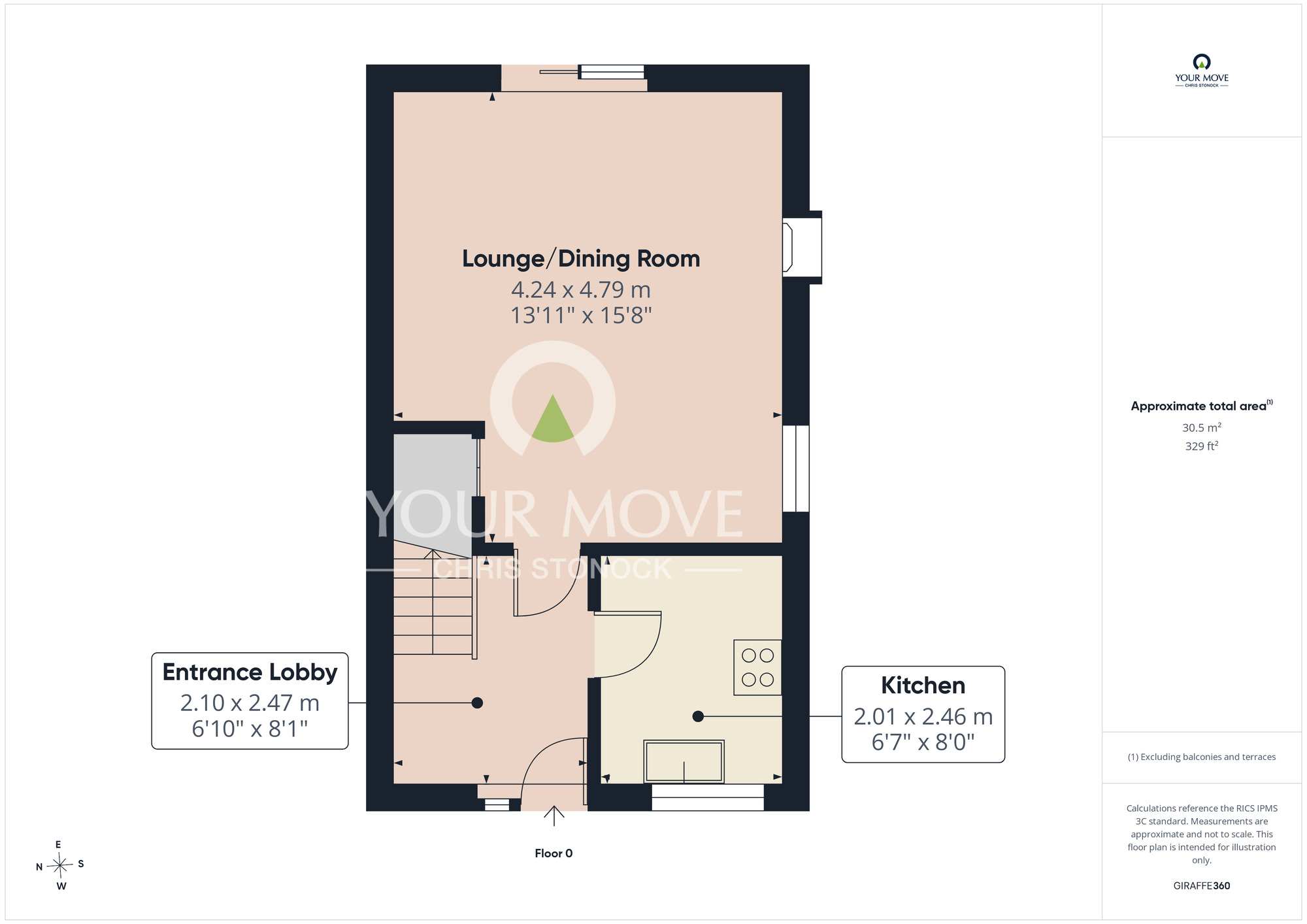 Floorplan of 3 bedroom Semi Detached House for sale, Hardwick Court, Gateshead, NE8