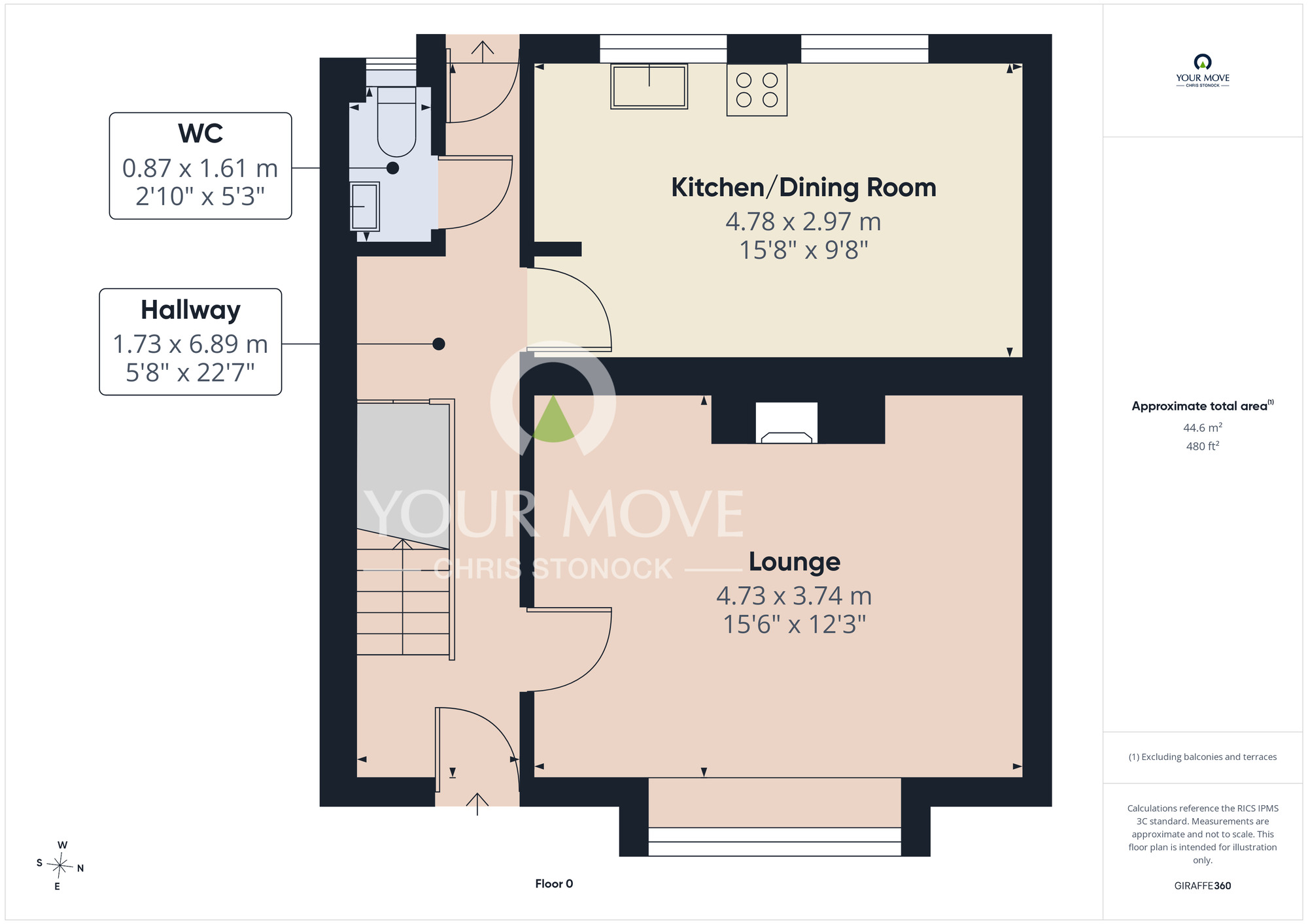 Floorplan of 3 bedroom Mid Terrace House to rent, Scarborough Parade, Hebburn, NE31