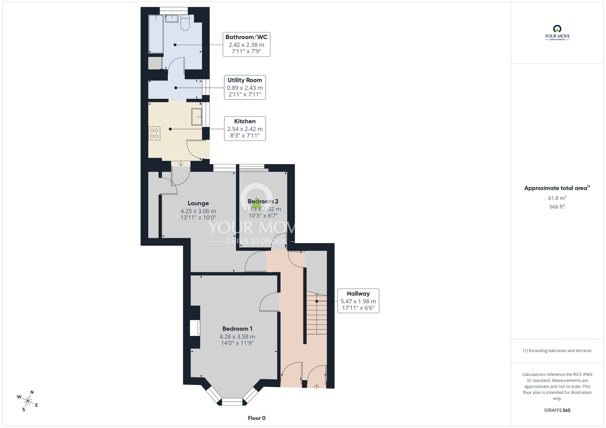 Floorplan of 5 bedroom Mid Terrace House for sale, Whitehall Road, Gateshead, NE8