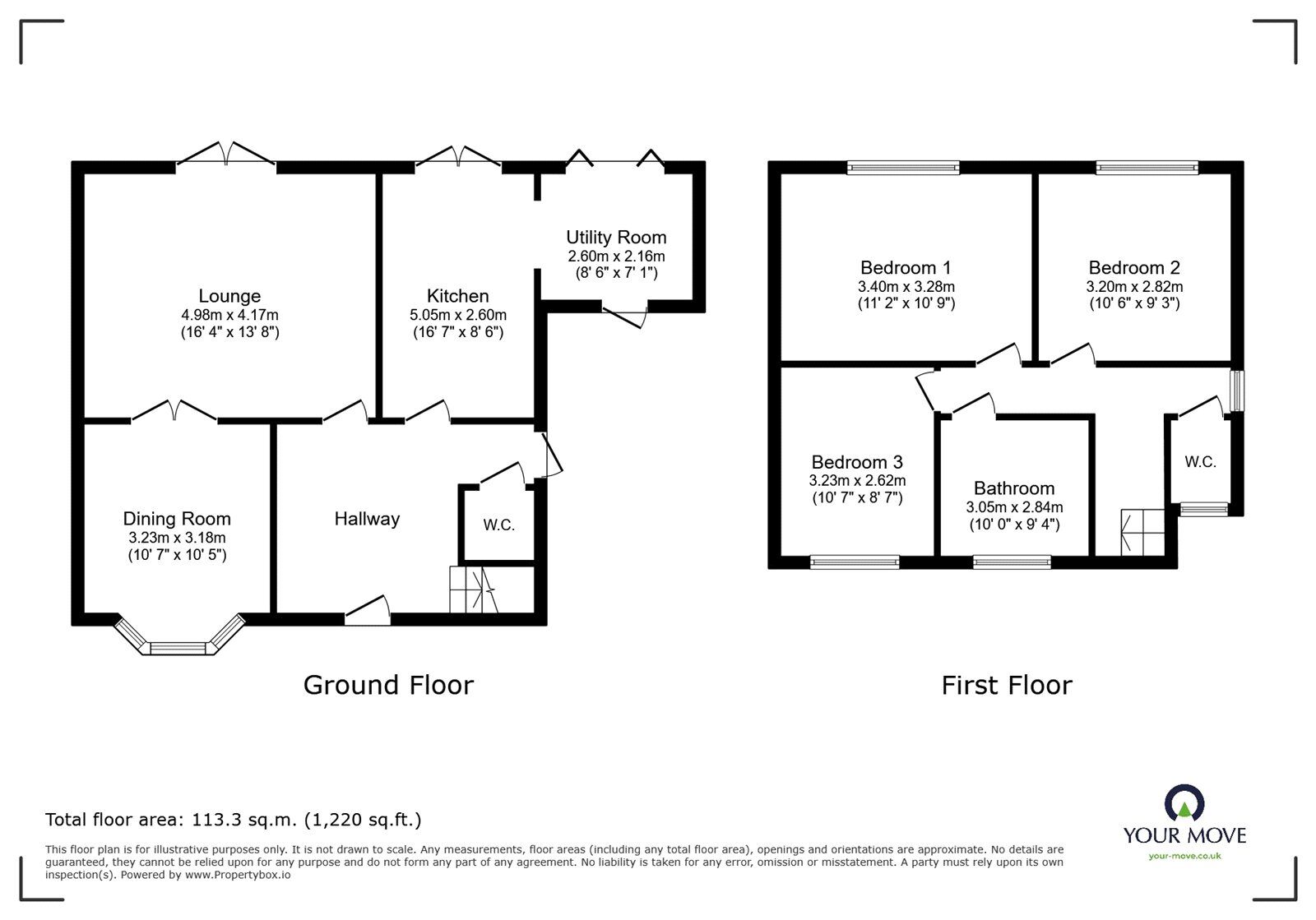 Floorplan of 3 bedroom Semi Detached House to rent, Stuart Avenue, Trentham, Stoke-On-Trent, ST4