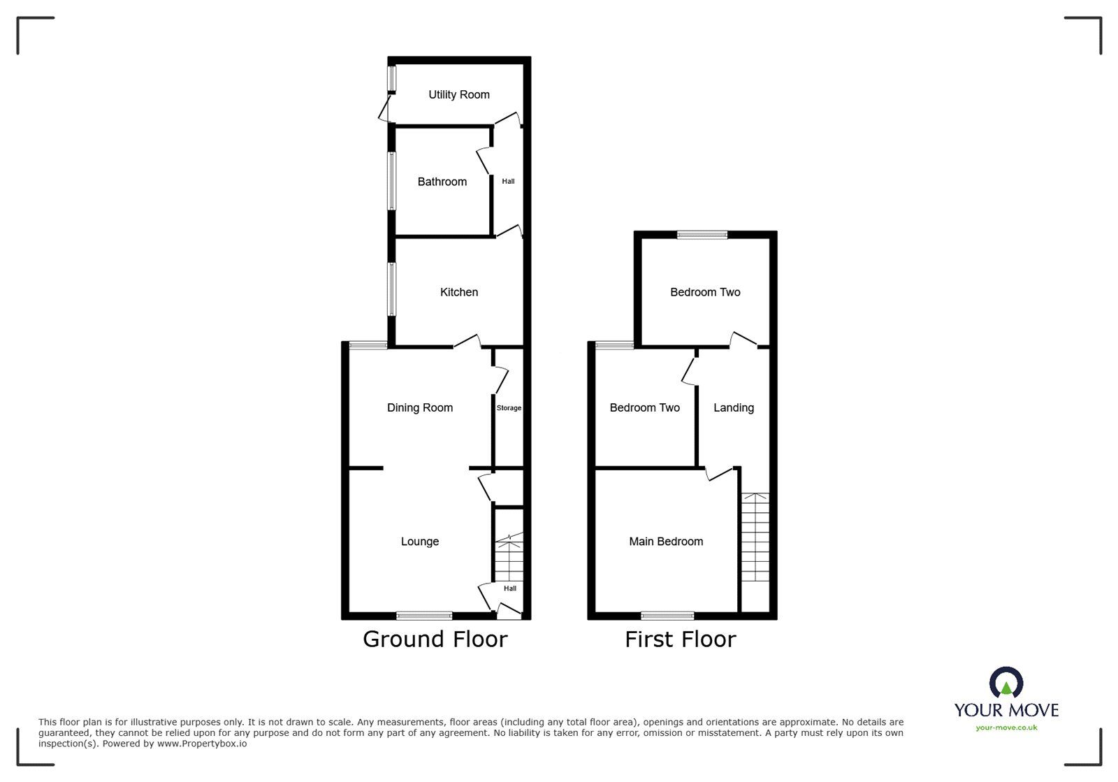 Floorplan of 3 bedroom Mid Terrace House to rent, Penfleet Avenue, Meir, Stoke-On-Trent, ST3