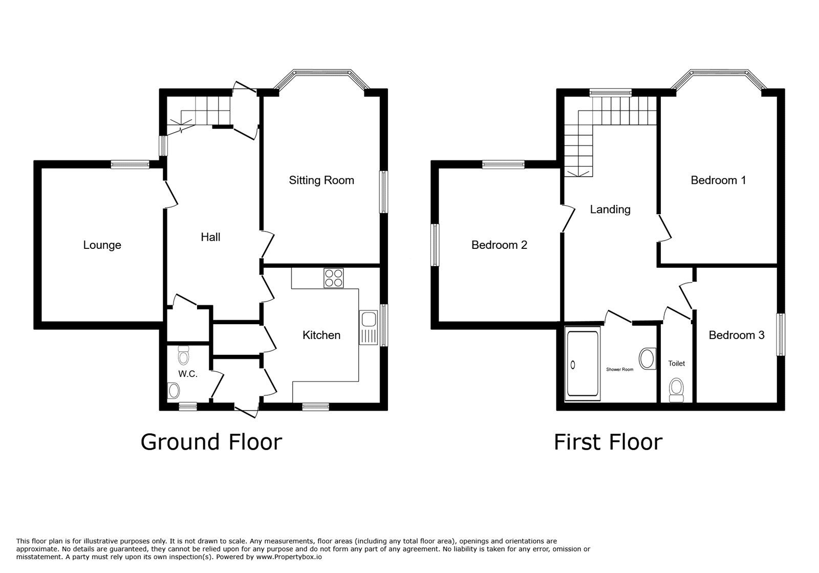 Floorplan of 3 bedroom Detached House for sale, Meadow Avenue, Longton, Staffordshire, ST3