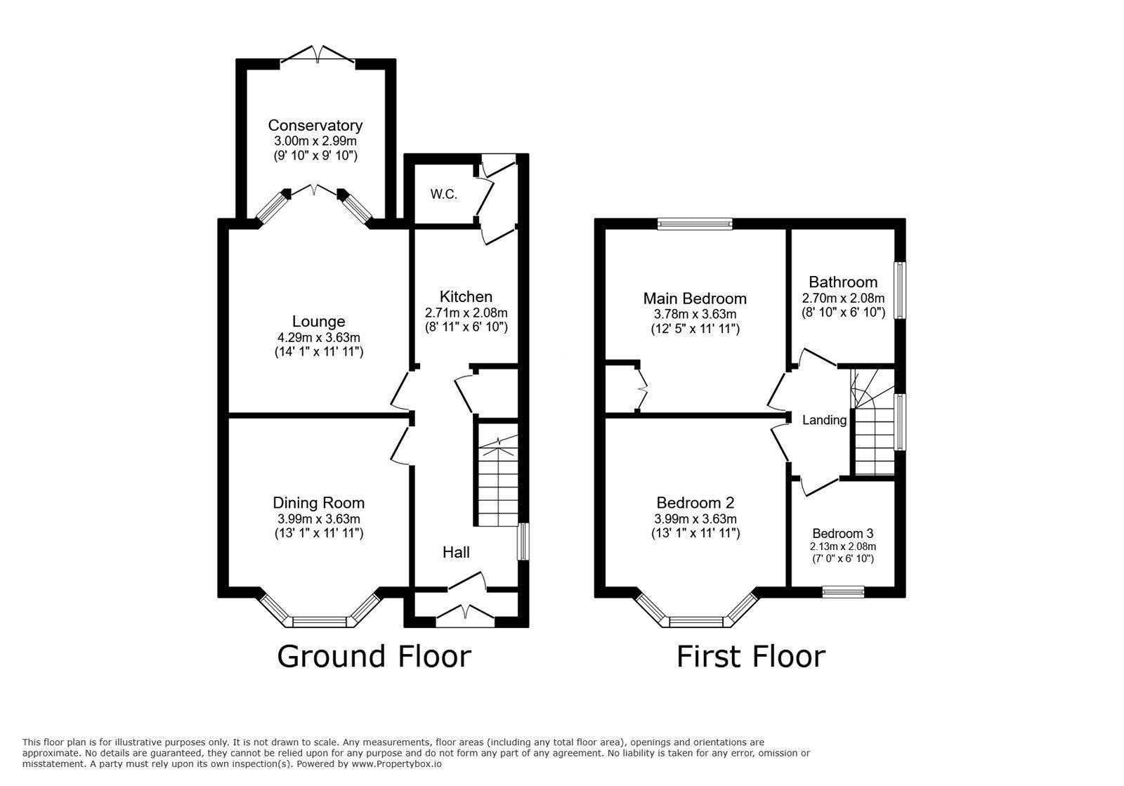Floorplan of 3 bedroom Semi Detached House to rent, Sandon Road, Stoke-on-Trent, Staffordshire, ST3