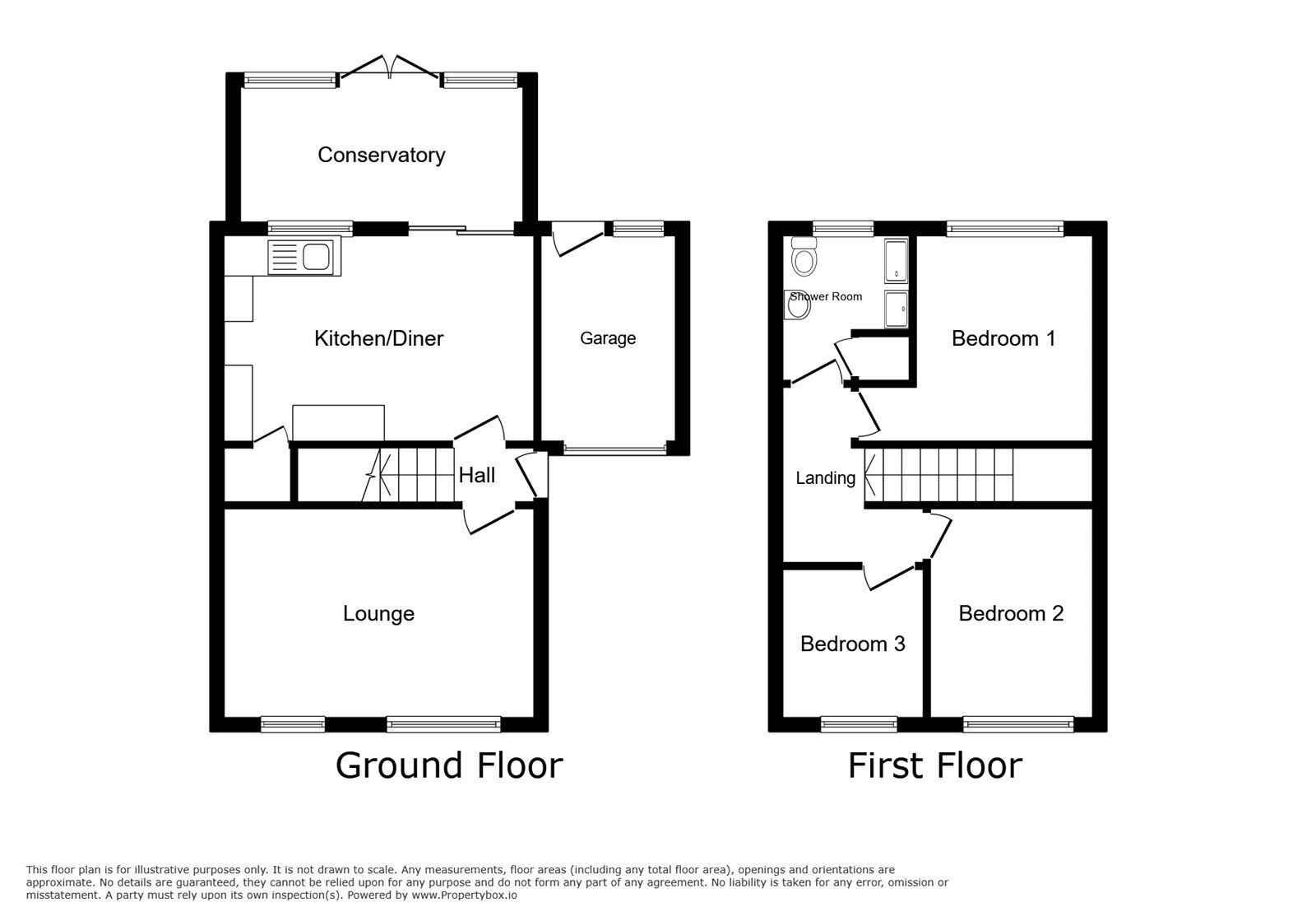 Floorplan of 3 bedroom Detached House for sale, Forsyte Road, Longton, Staffordshire, ST3