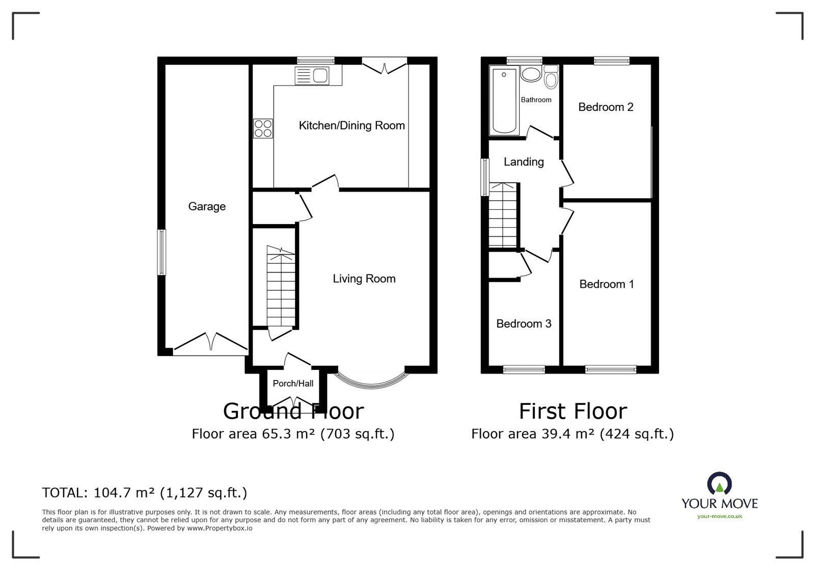 Floorplan of 3 bedroom Semi Detached House for sale, Forrister Street, Meir Hay, Staffordshire, ST3