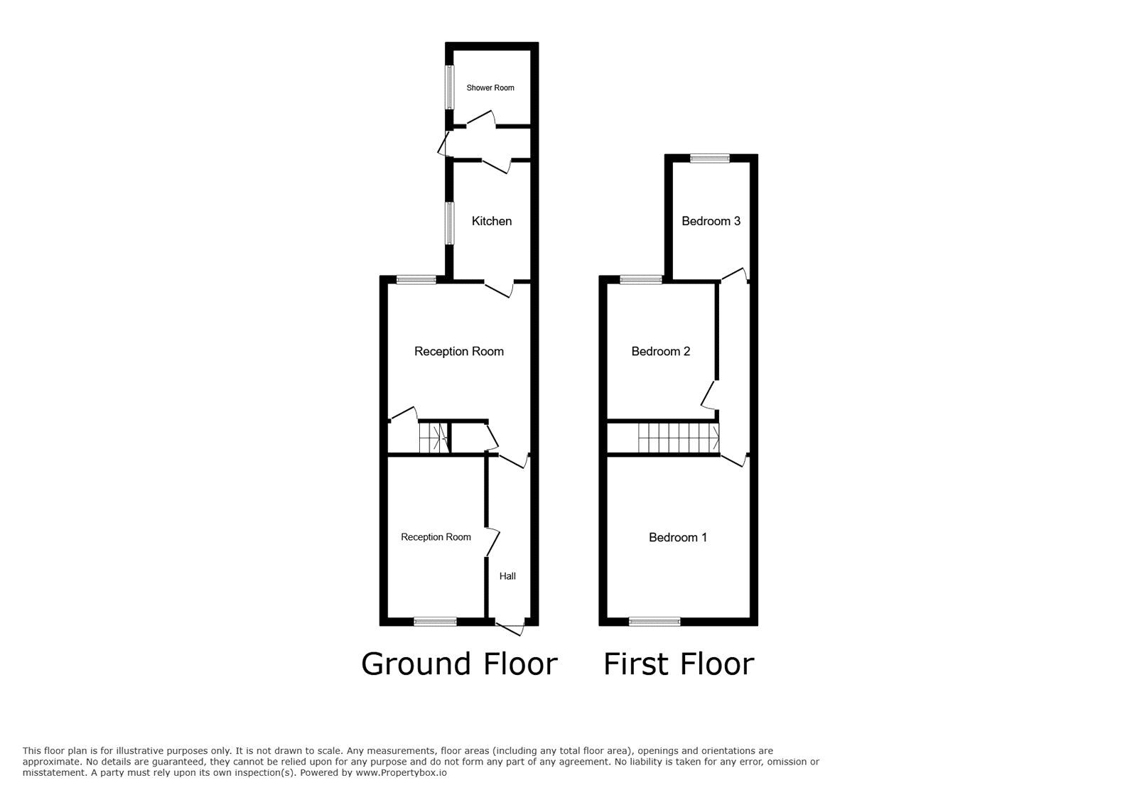 Floorplan of 3 bedroom Mid Terrace House for sale, Duke Street, Heron Cross, Staffordshire, ST4