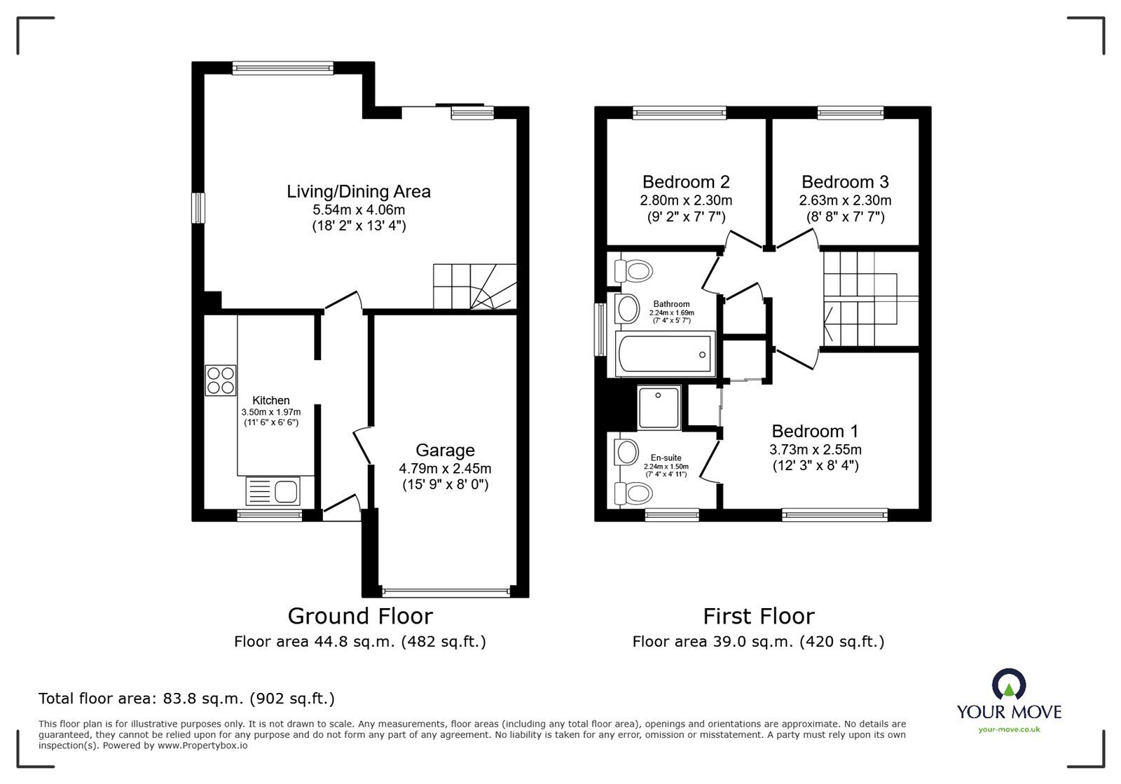 Floorplan of 3 bedroom Semi Detached House for sale, Forrister Street, Longton, Staffordshire, ST3