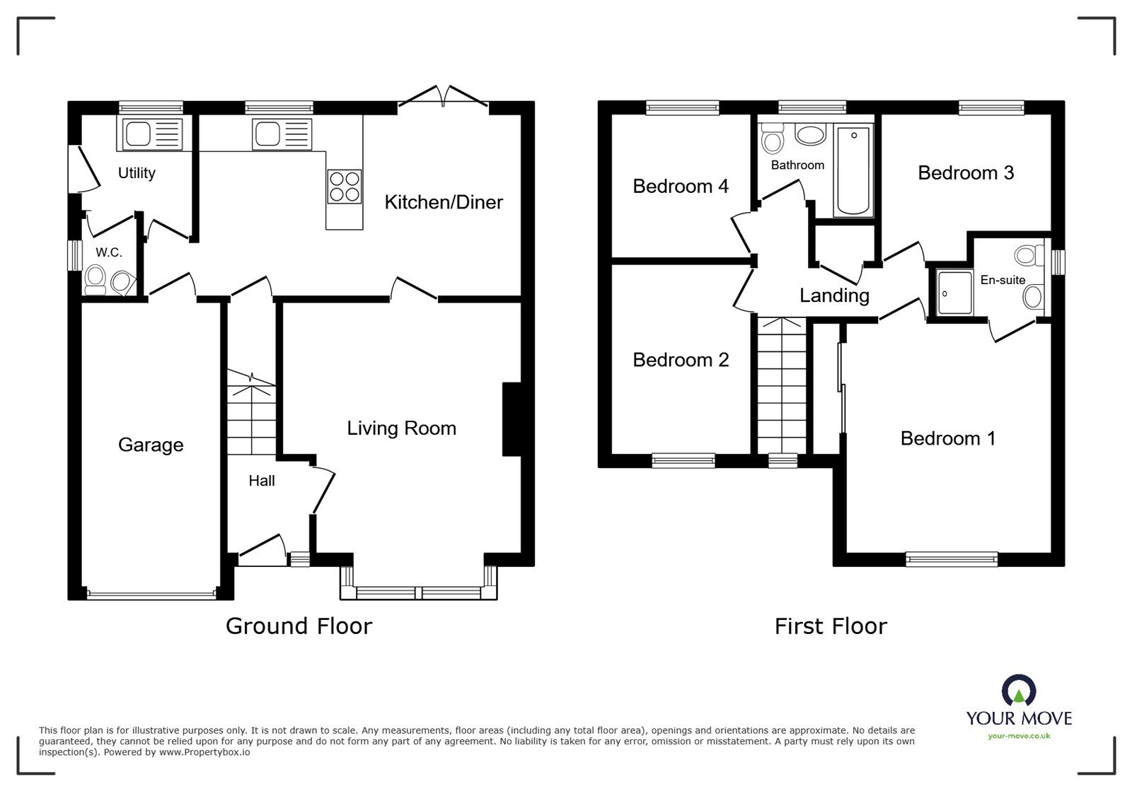 Floorplan of 4 bedroom Detached House for sale, Bolberry Close, Lightwood, Staffordshire, ST3